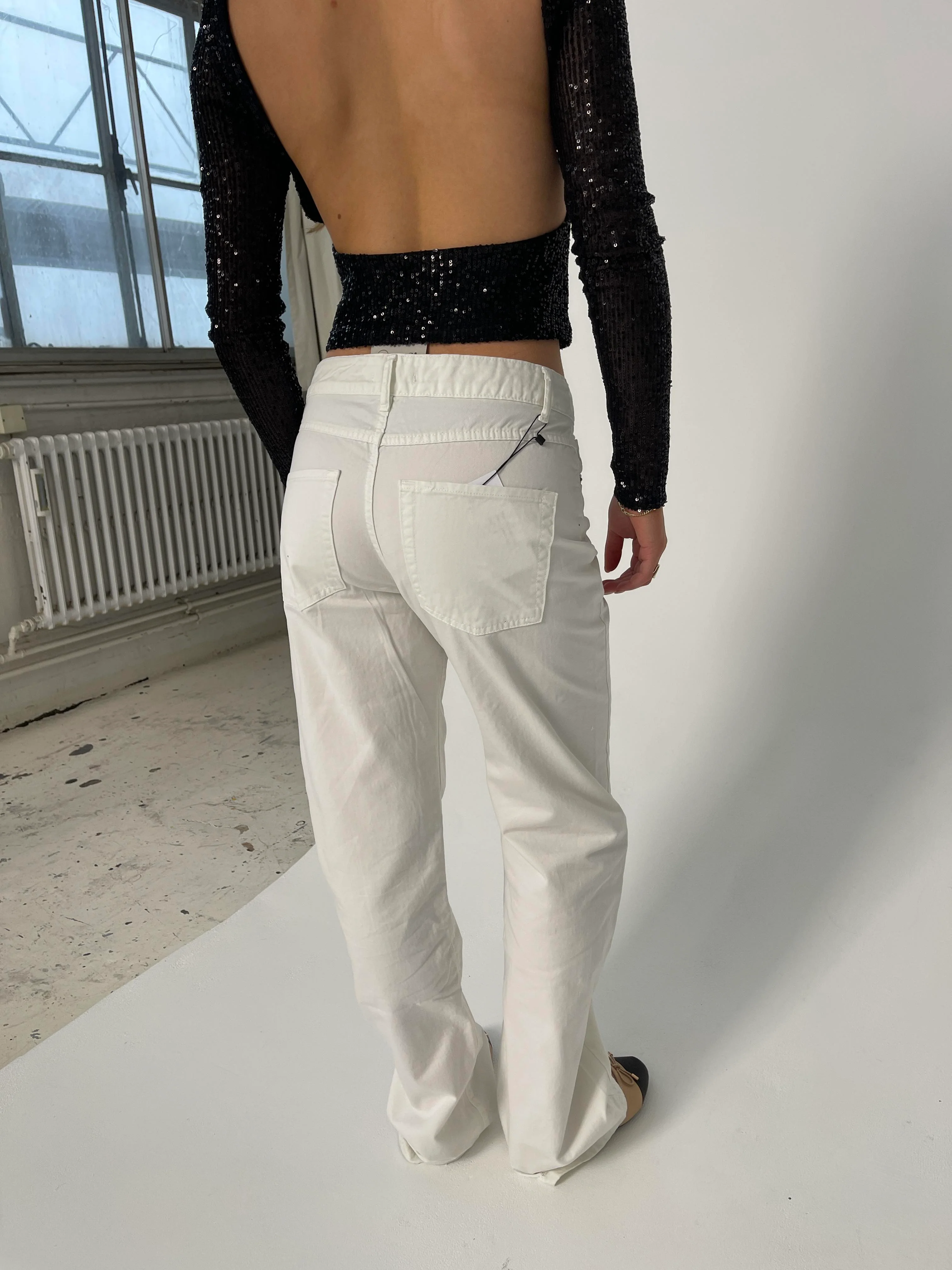 Anemon oversized jeans - Hvid - Image 5