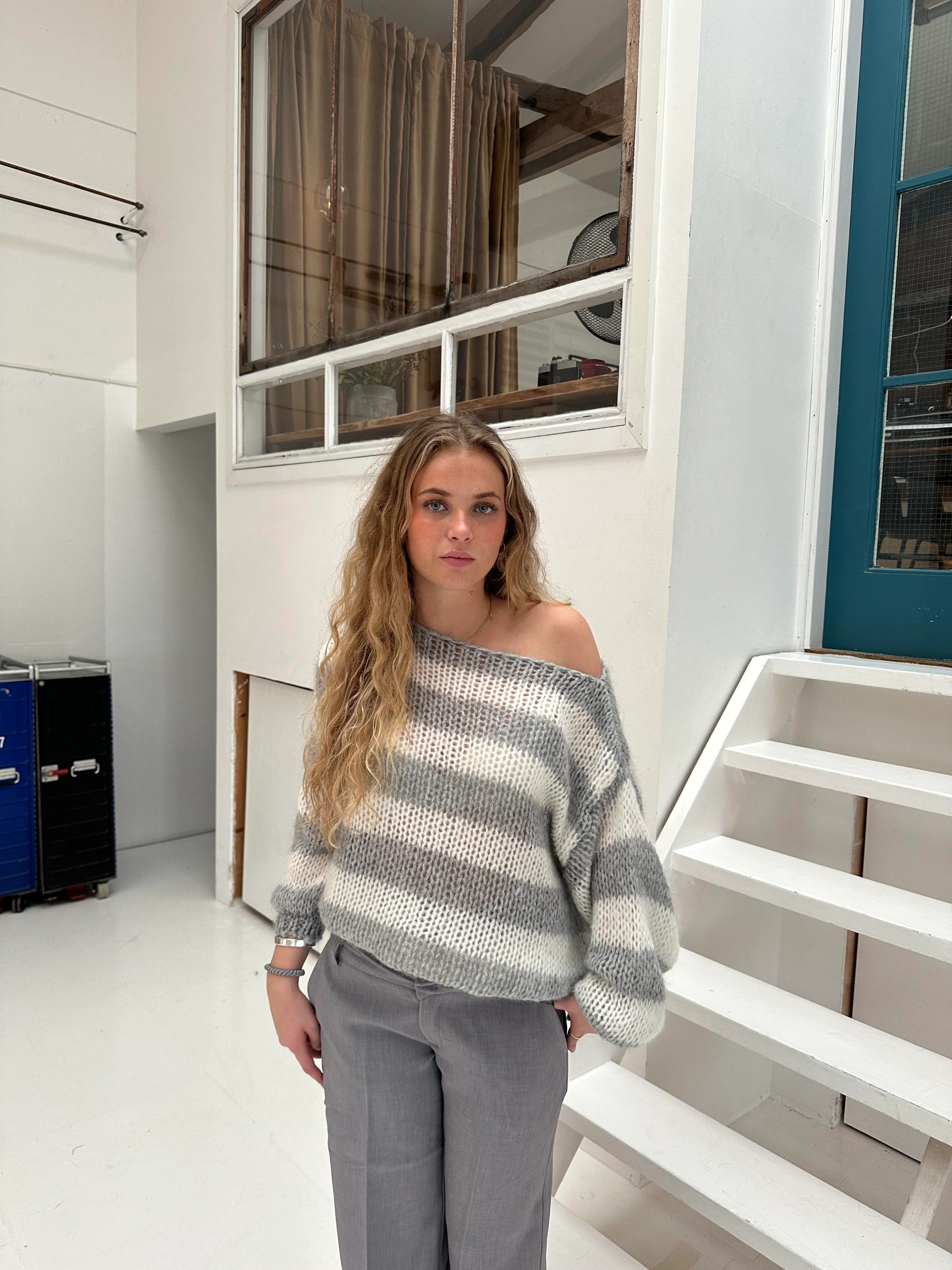 Anna Olympia striktrøje - Grå - Image 7