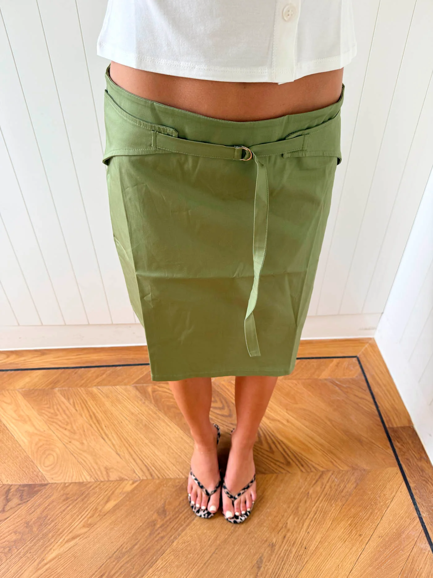 Scandivv midinederdel - Kaki - Image 11