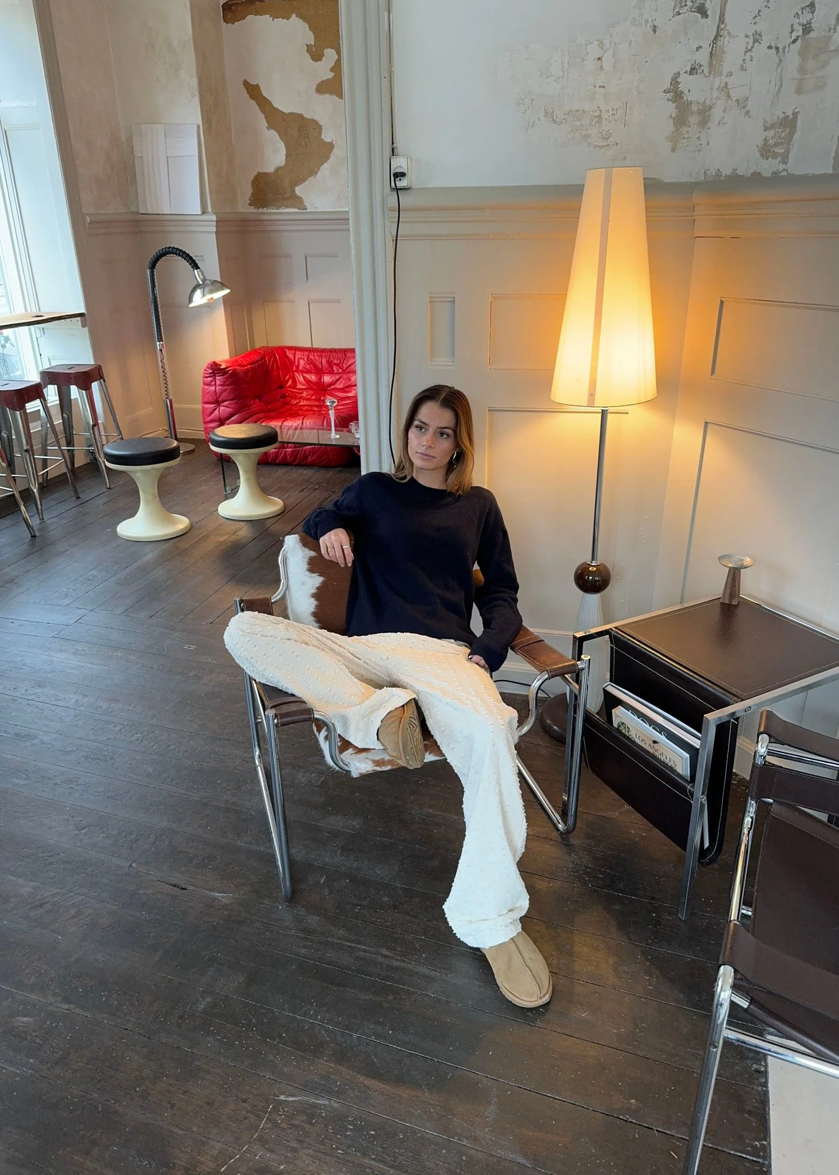 Ariana bukser med mønster - Off white - Image 6