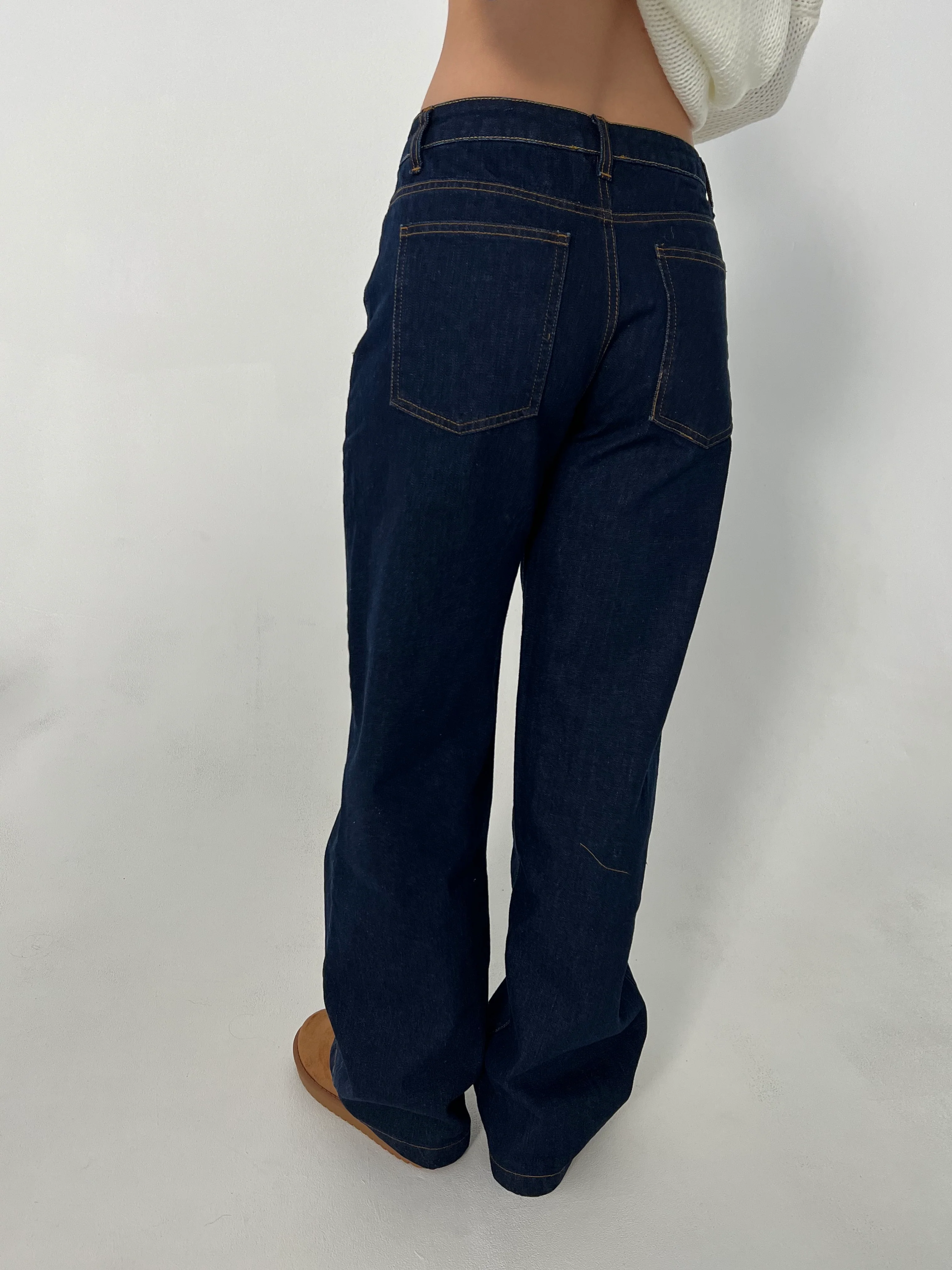 Nuna lavtaljede jeans - Mørk denim - Image 6