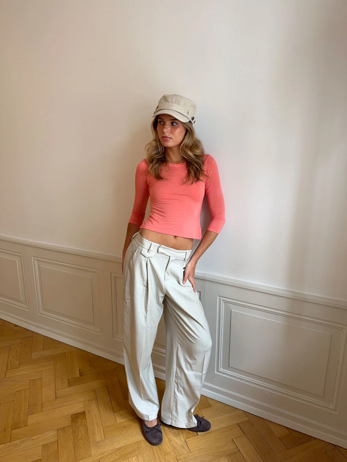Delores ternede suitbukser - Beige - Image 9