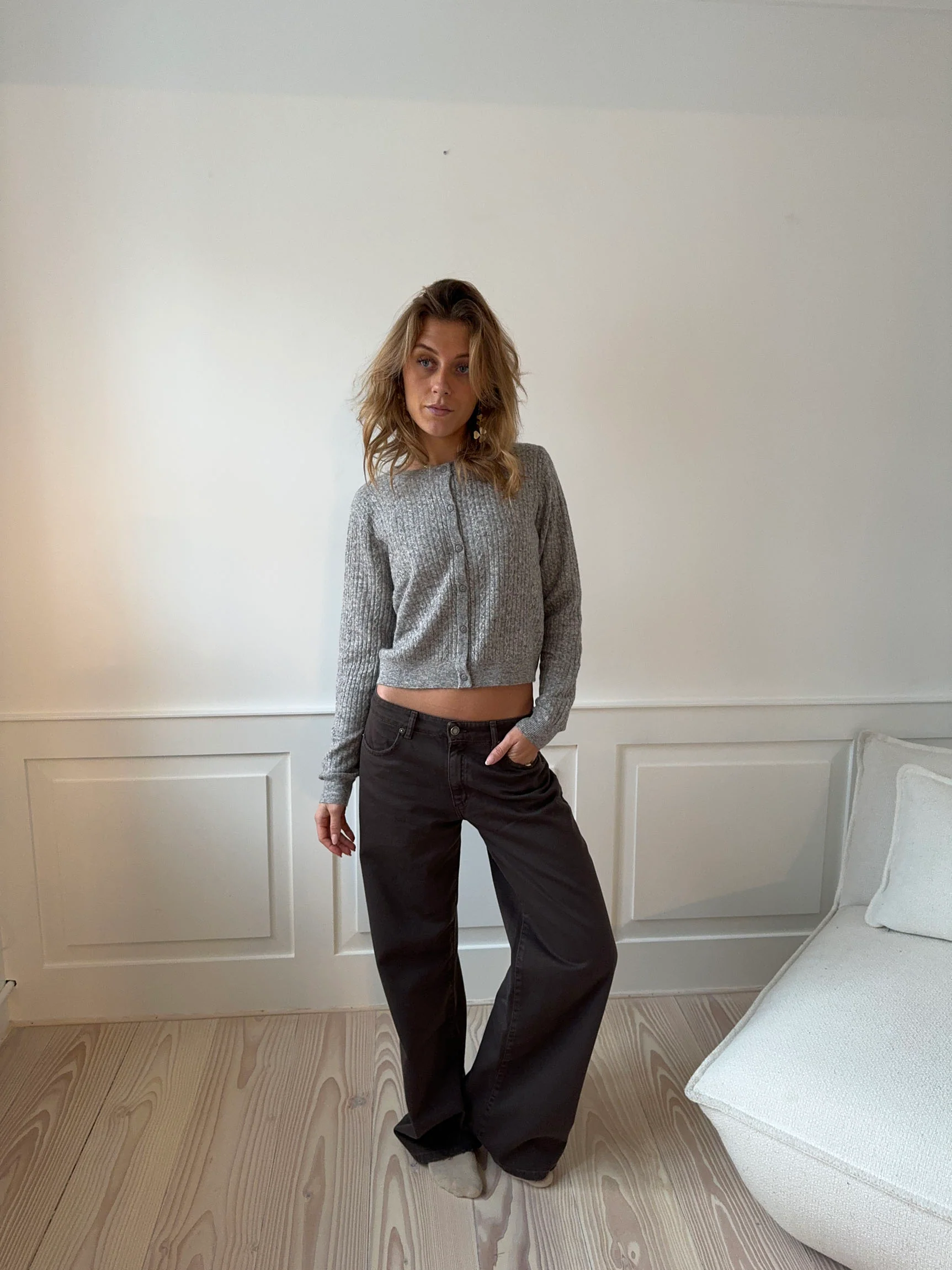 Audrey jeans - Mørkebrun - Image 10