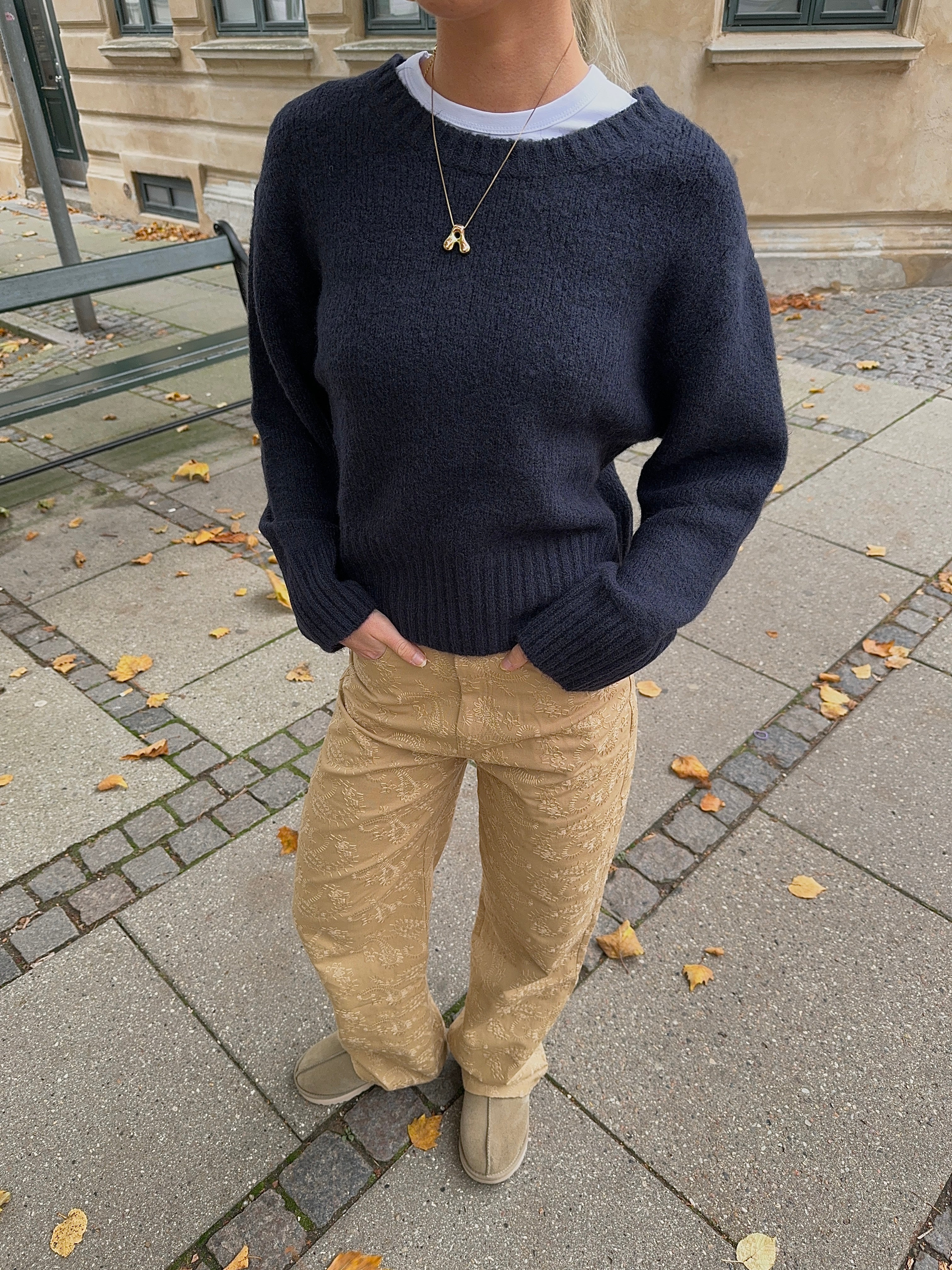 Mirah bukser med mønster - Beige - Image 5
