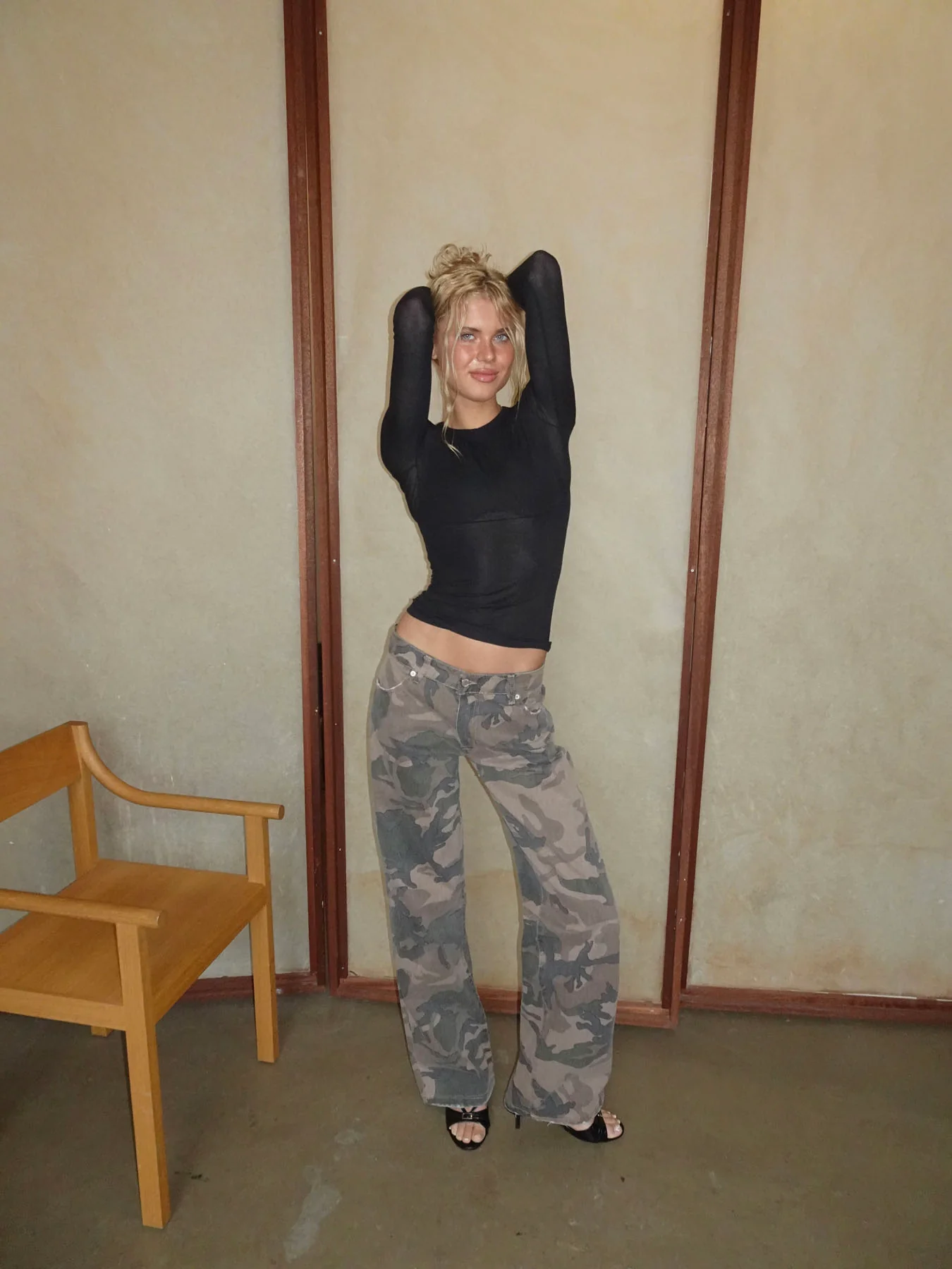 Audrine army jeans - Brun/grøn - Image 13