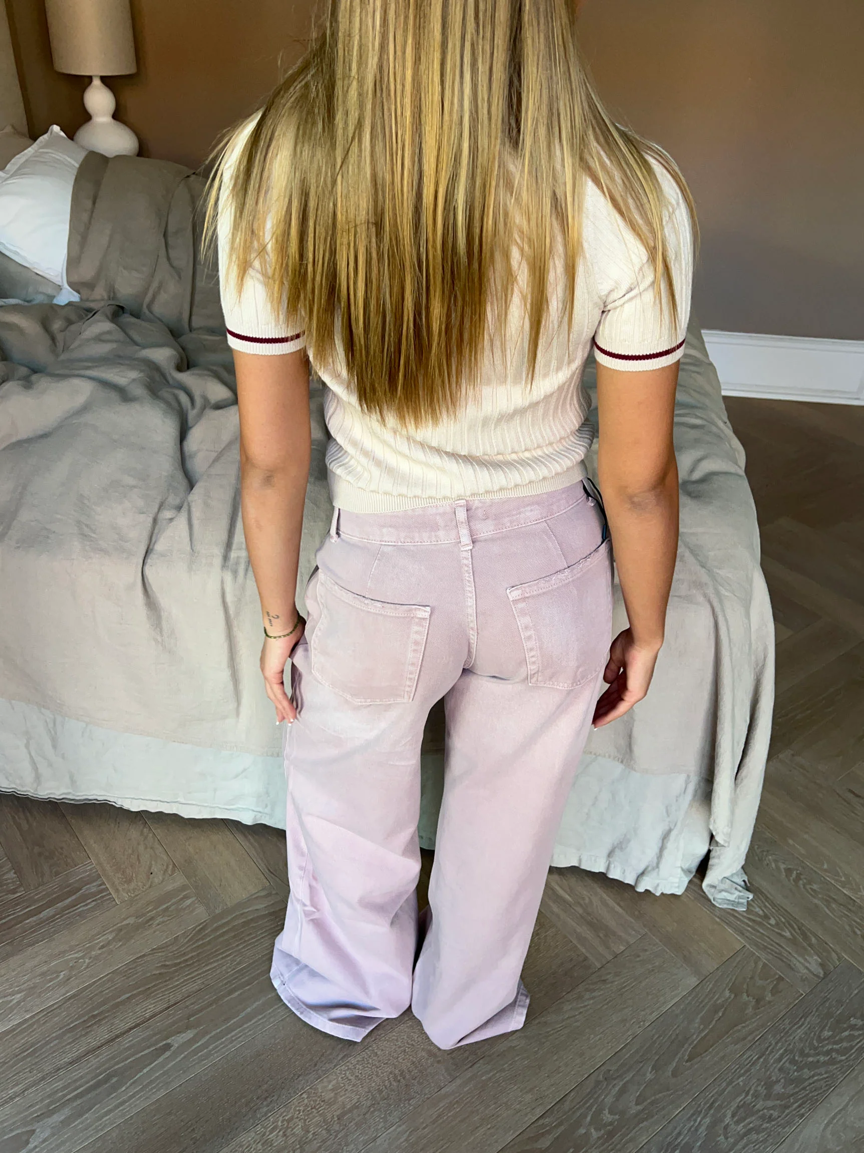 Audrey jeans - Støvet lyserød - Image 15
