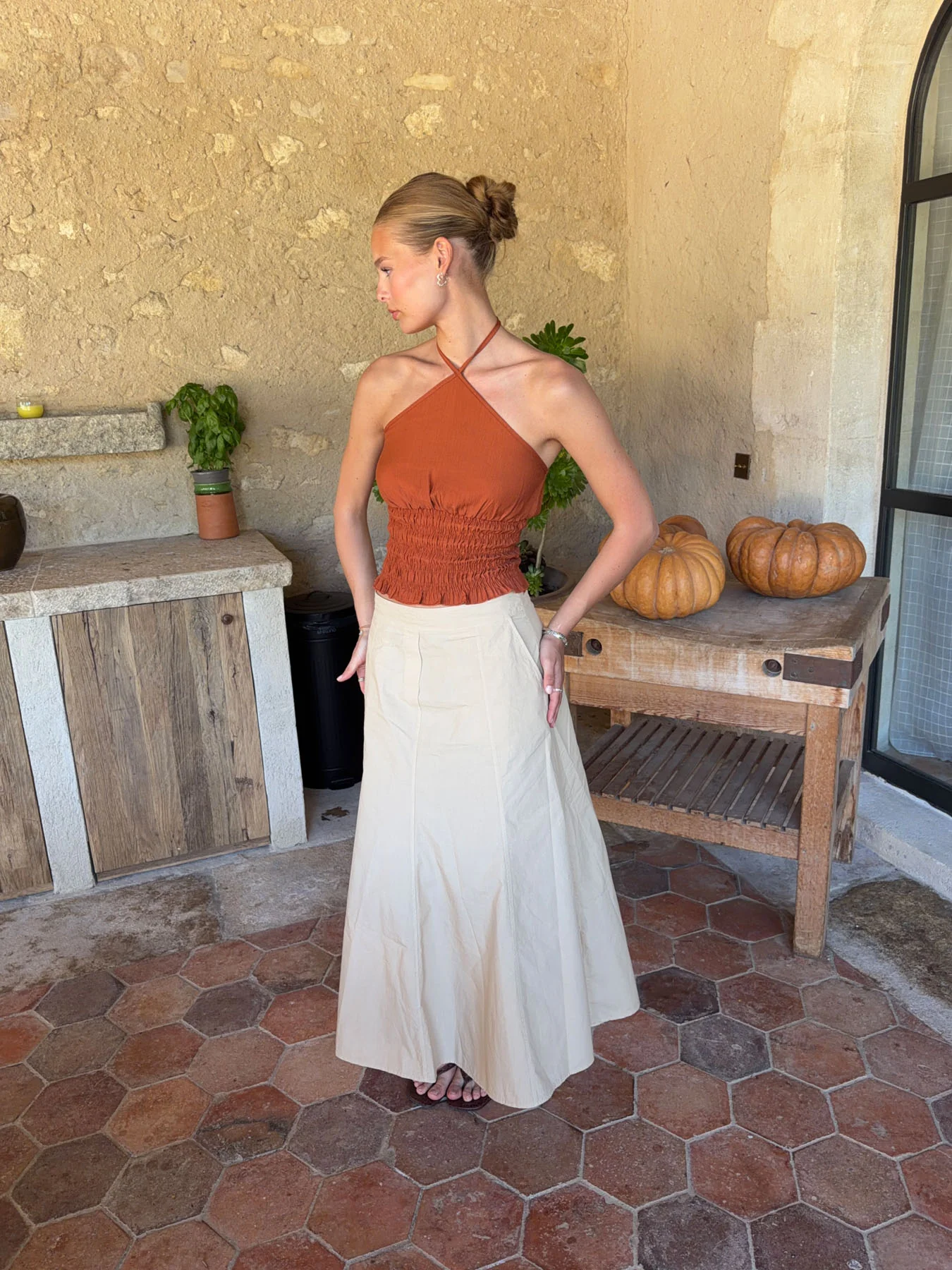 Takini nederdel - Beige - Image 10