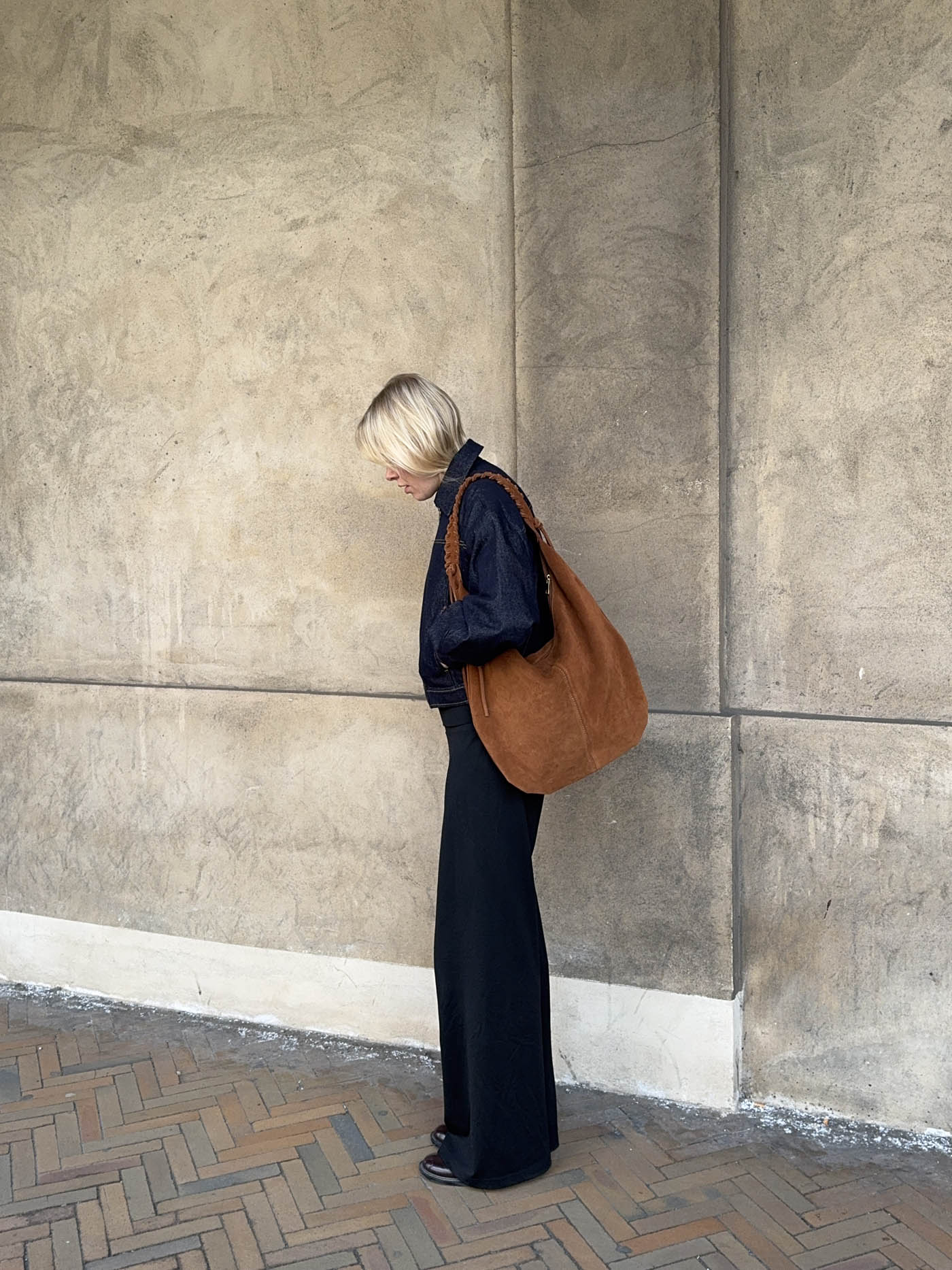 Fiala suede taske - Brun - Image 5