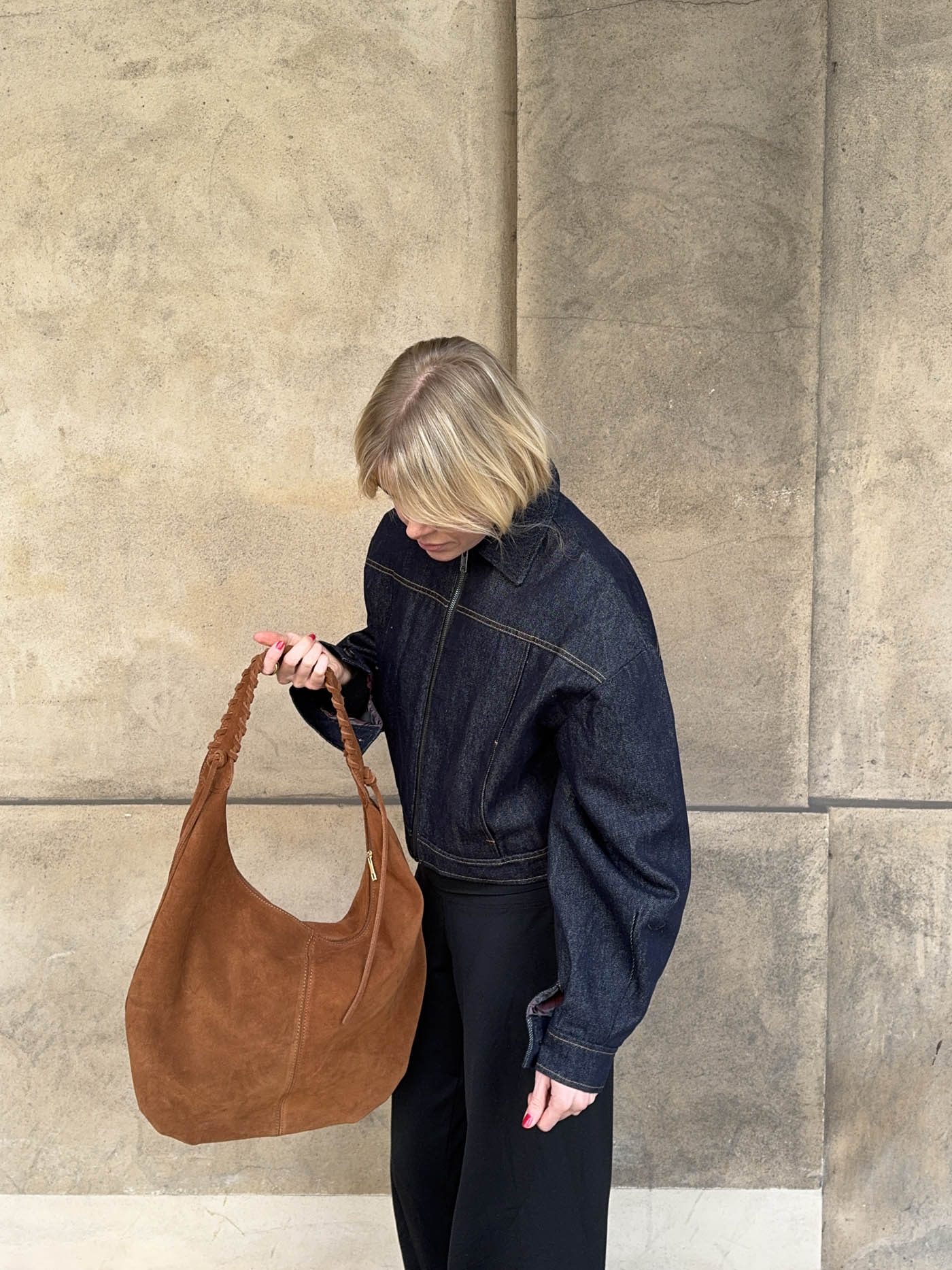Fiala suede taske - Brun - Image 9