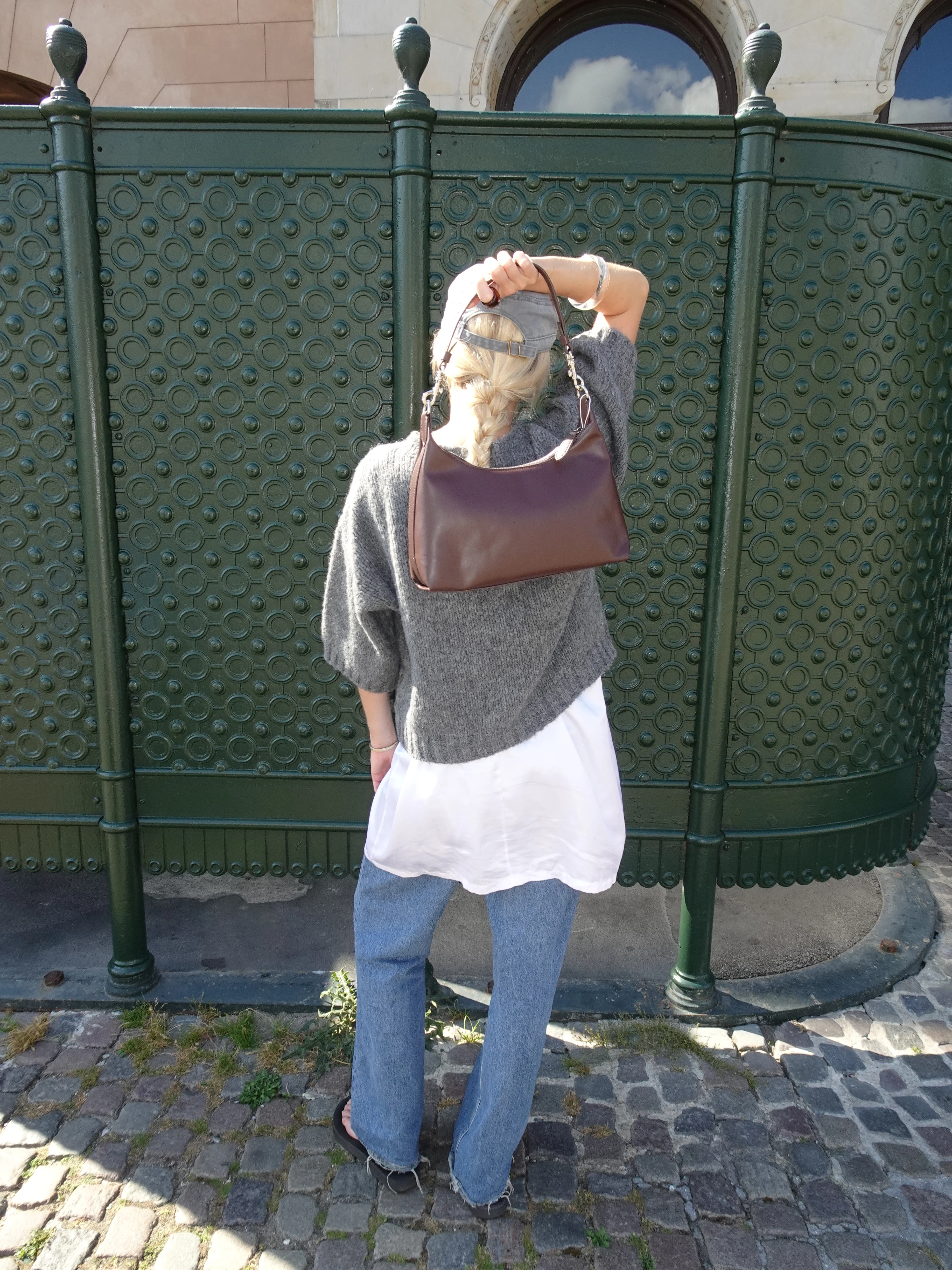 Lilu håndtaske - Brun/rød - Image 9