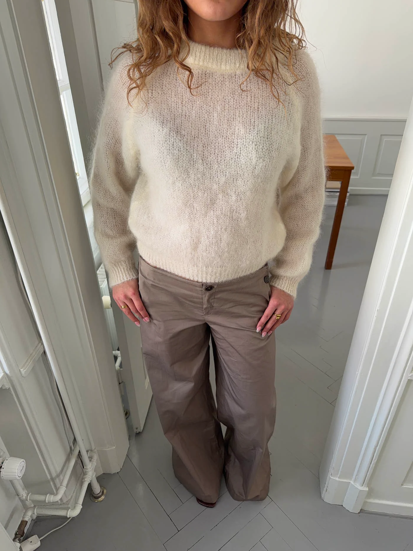 Benny striktrøje - Off white - Image 8