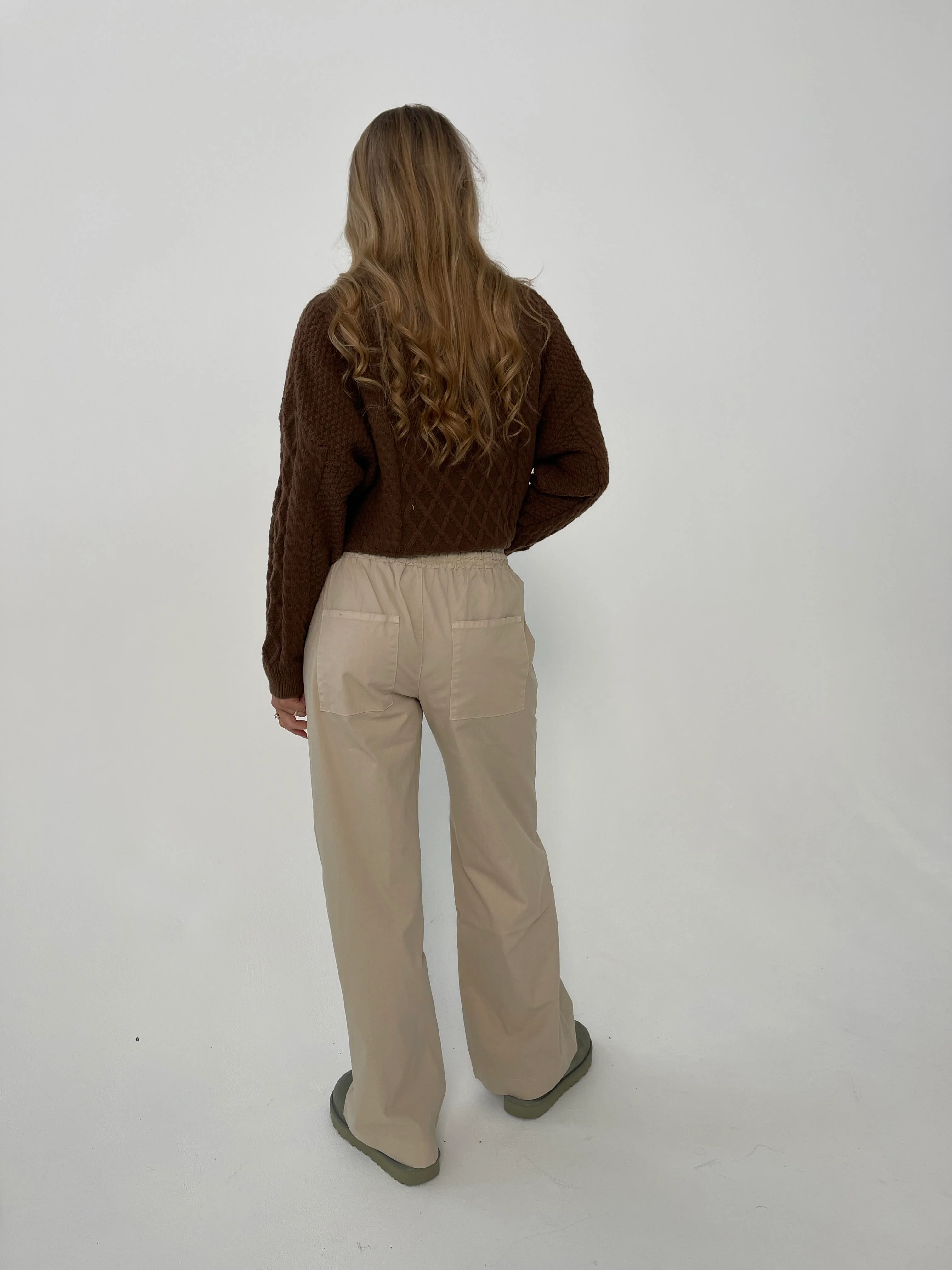 Lucille bukser med snørelukning - Beige - Image 12