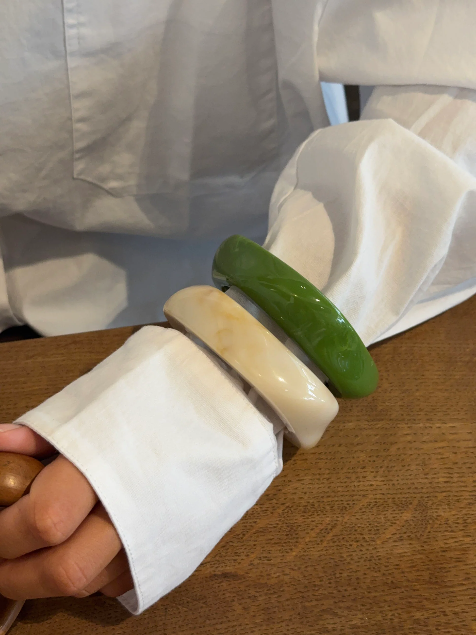 Lykke chunky armbånd - Grøn - Image 3