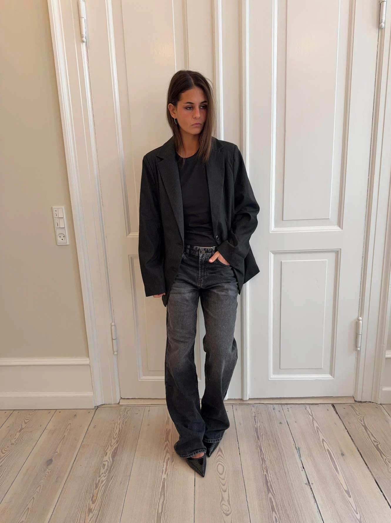 Sage baggy jeans - Mørke grå denim - Image 2