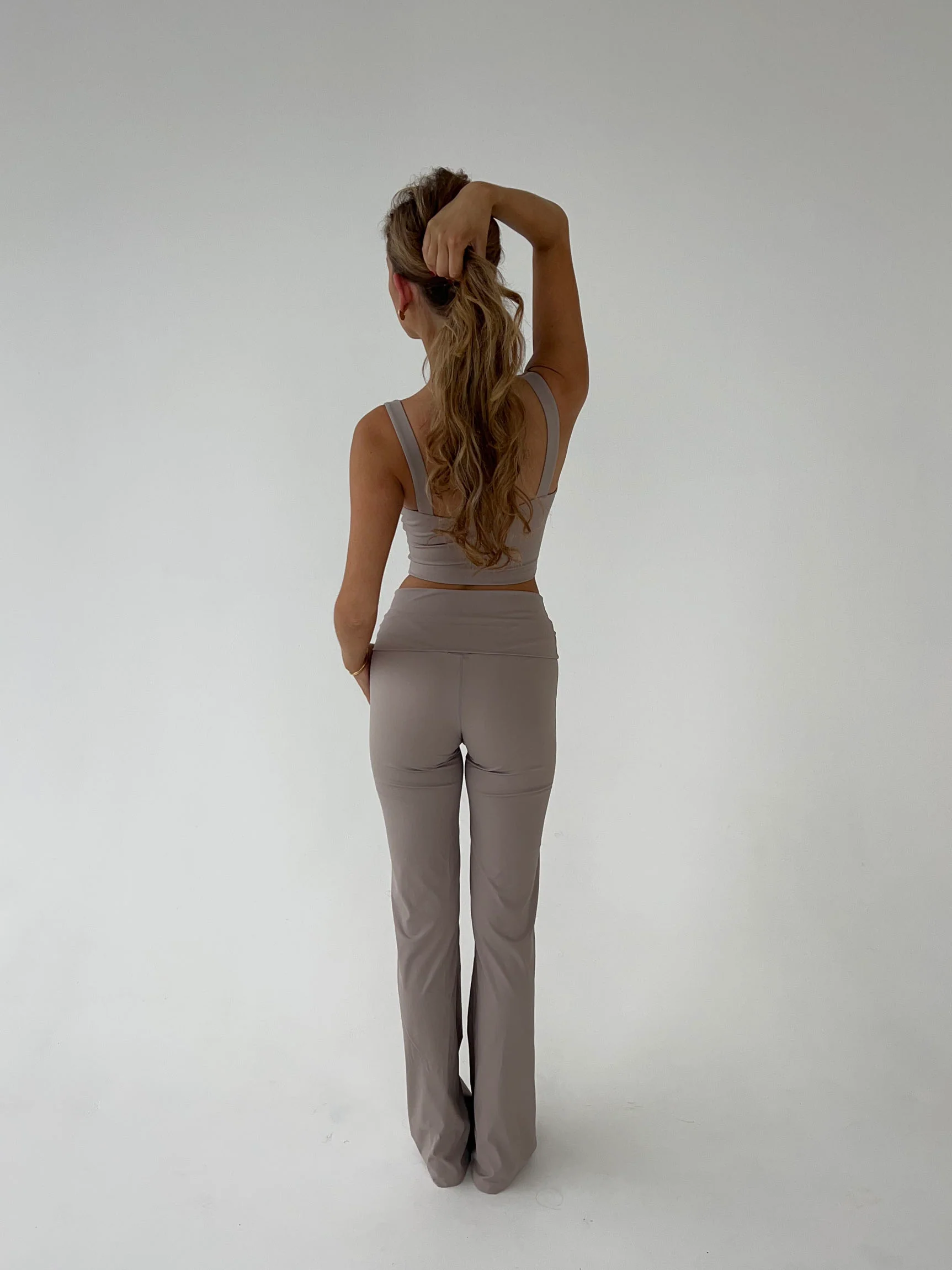 Essential flared pants - Ash - Image 4