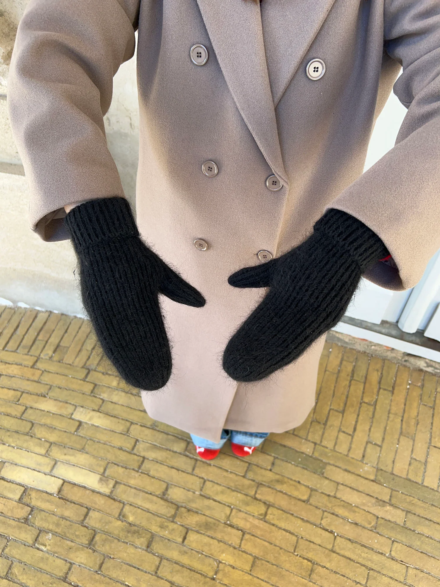 Fluffy handsker - Sort - Image 7