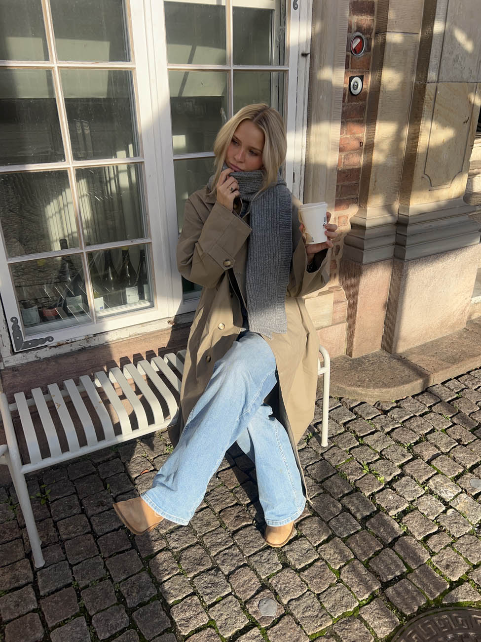Ninita tørklæde - Gråt - Image 4