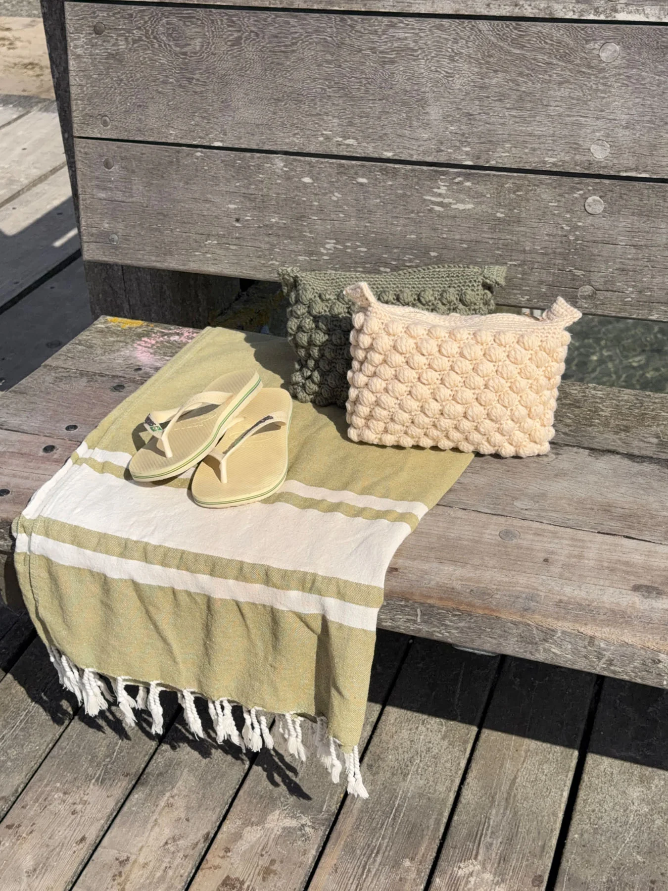 Hæklet clutch - Cremefarvet - Image 11