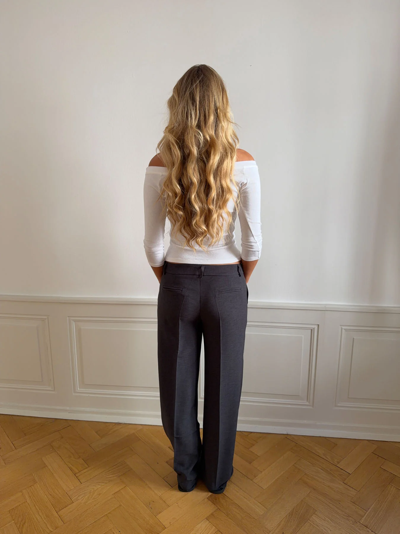 Kienna lavtaljede suitbukser - Grå - Image 12