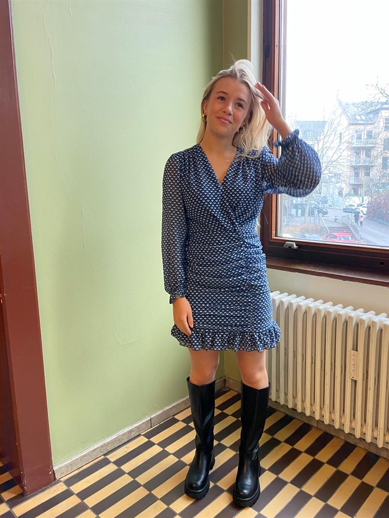 Matilde W kjole - Blå - Image 7