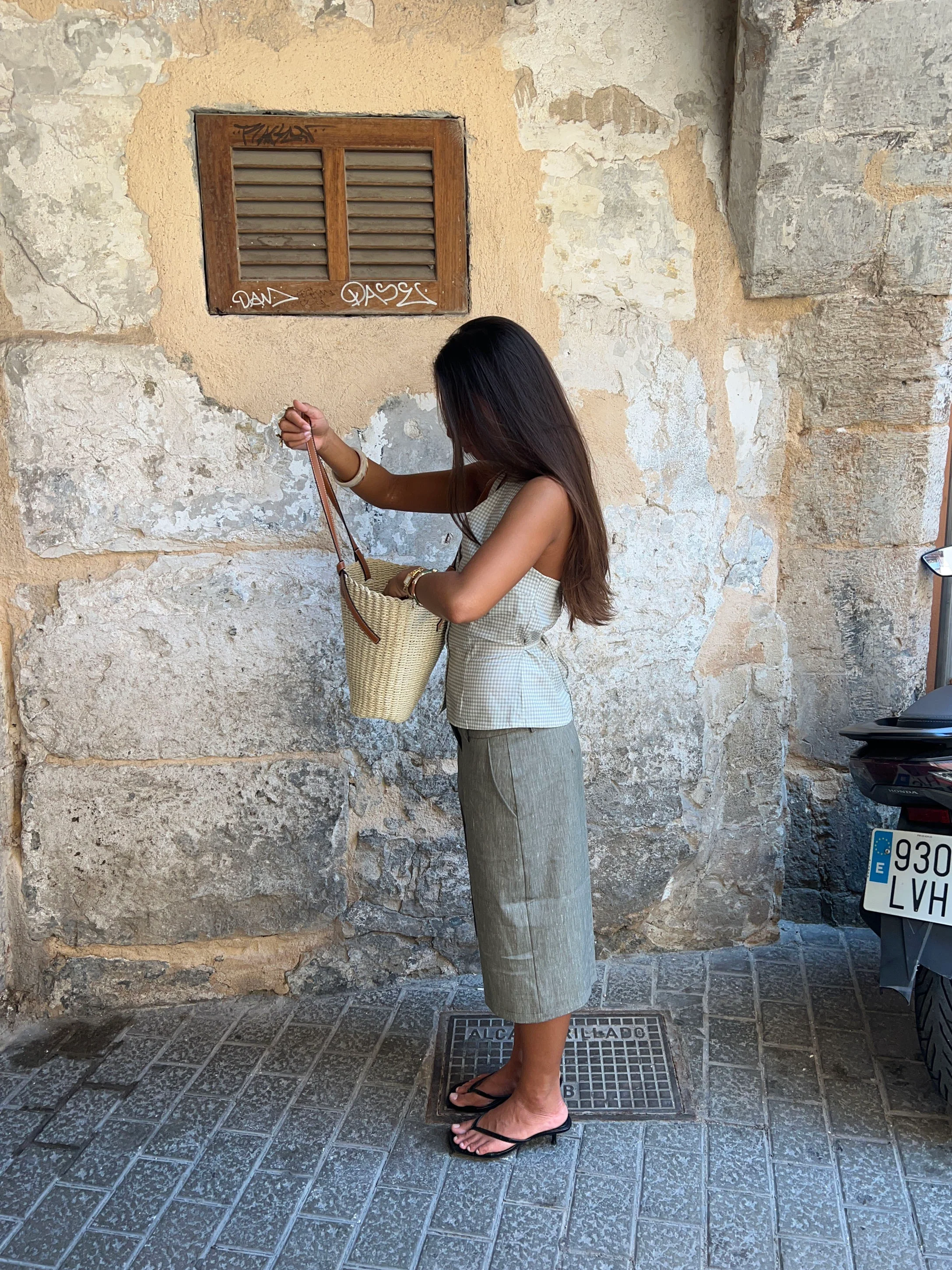 Nayaly bermudashorts  - Kaki - Image 13