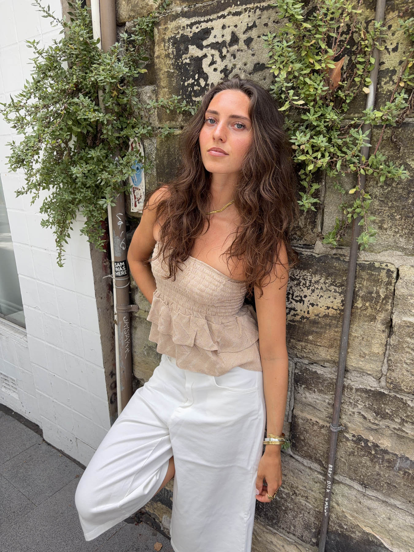 Ayia nederdel/top - Beige - Image 7