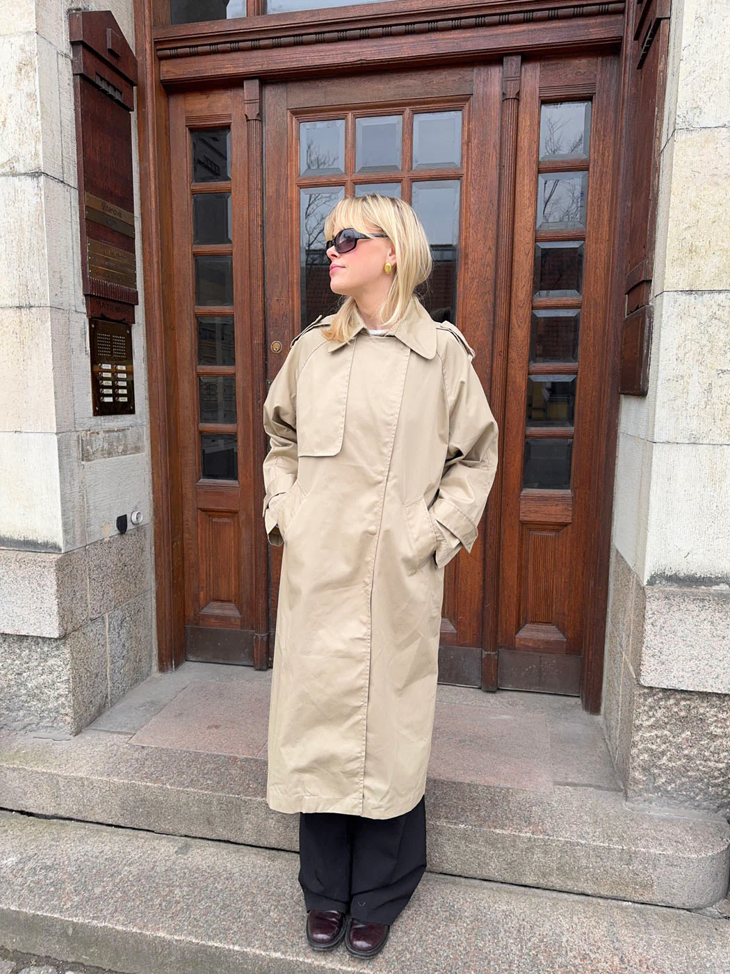 Nyra trenchcoat - Beige - Image 6
