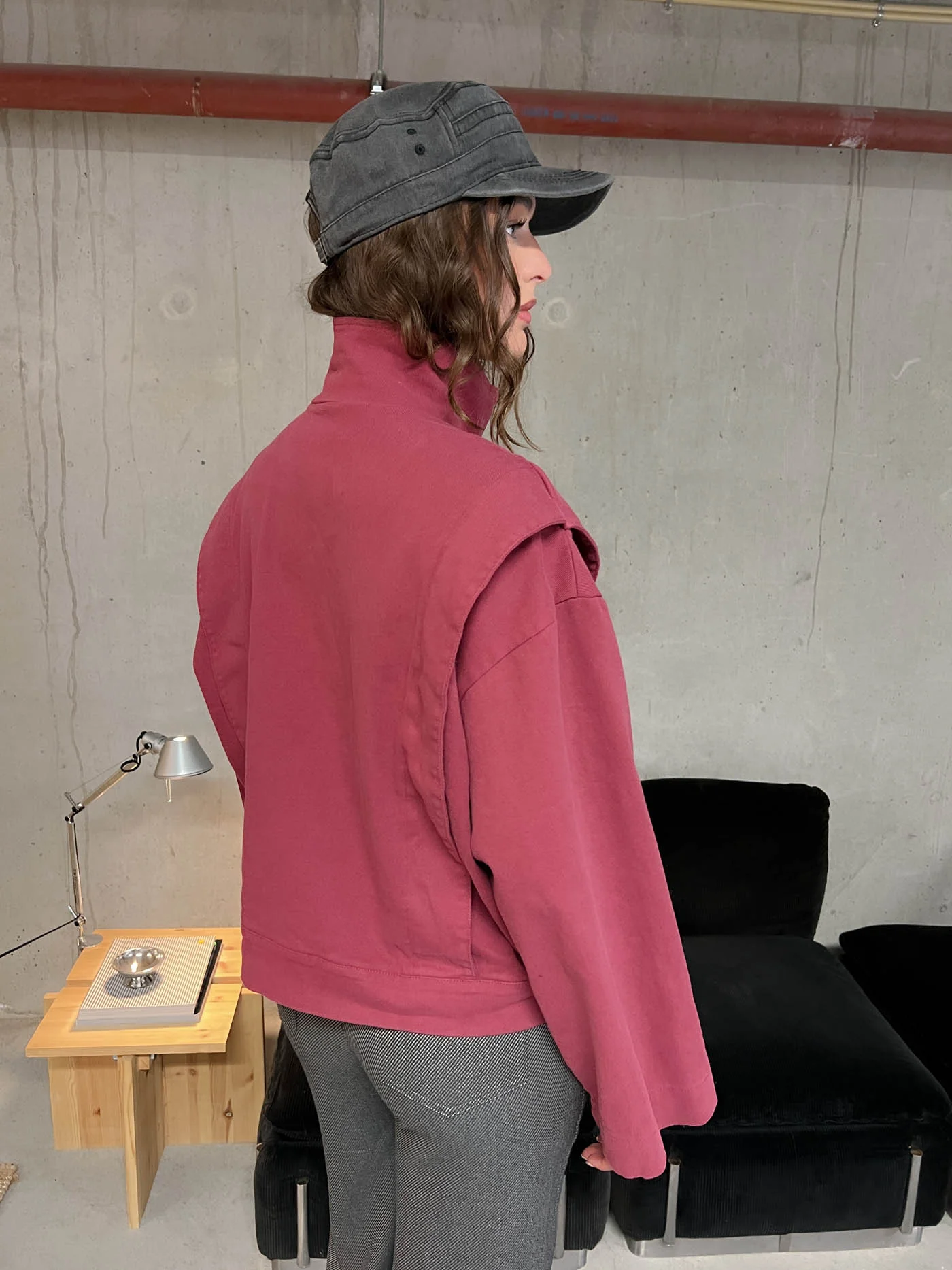 Seraphine jakke - Vinrød - Image 6