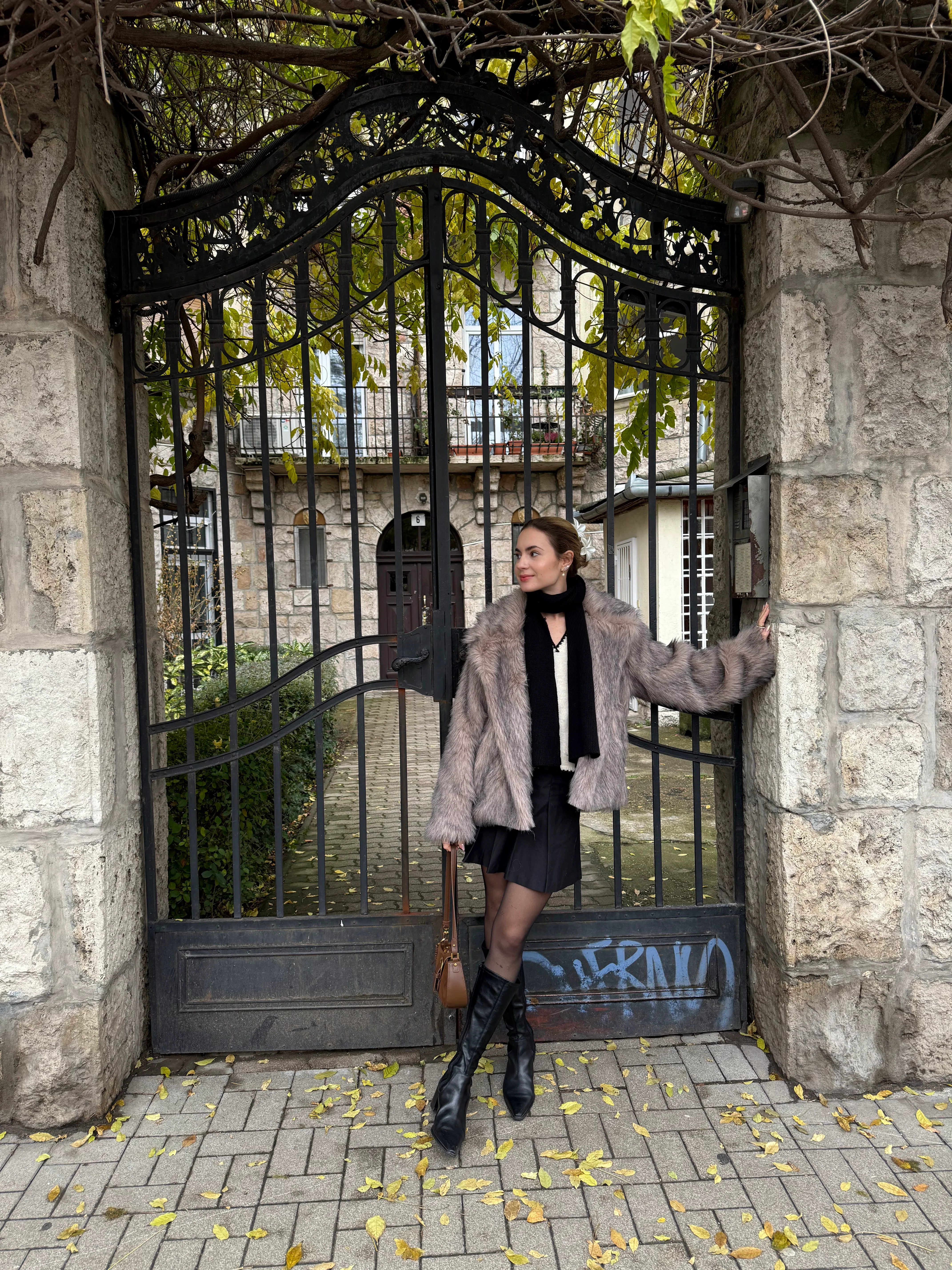 Tilla pelsjakke - Beige - Image 7