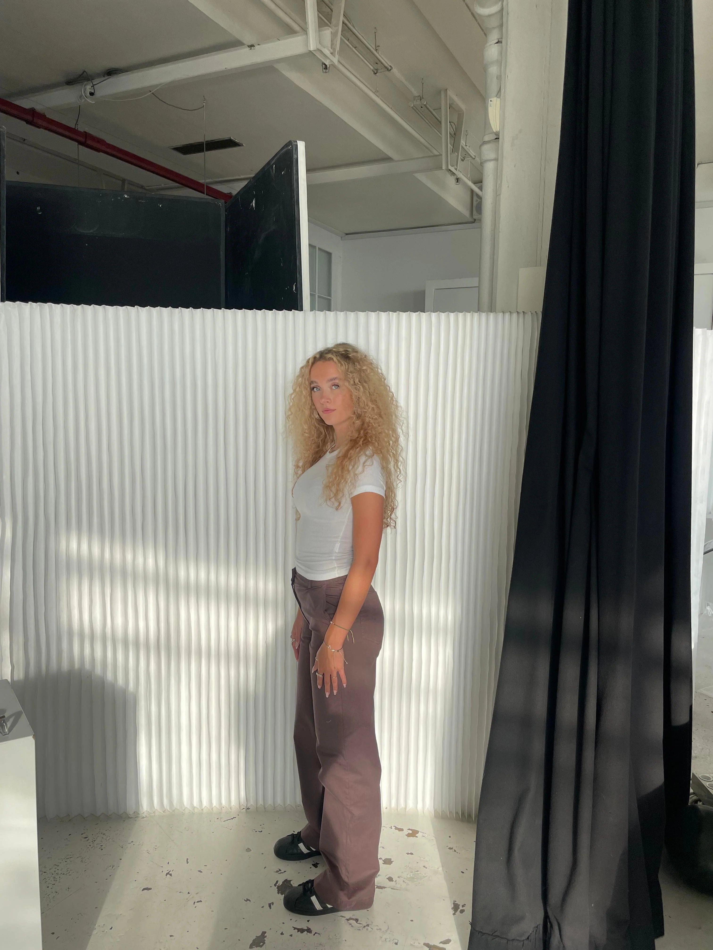 Willa lærredsbukser - Brun - Image 5