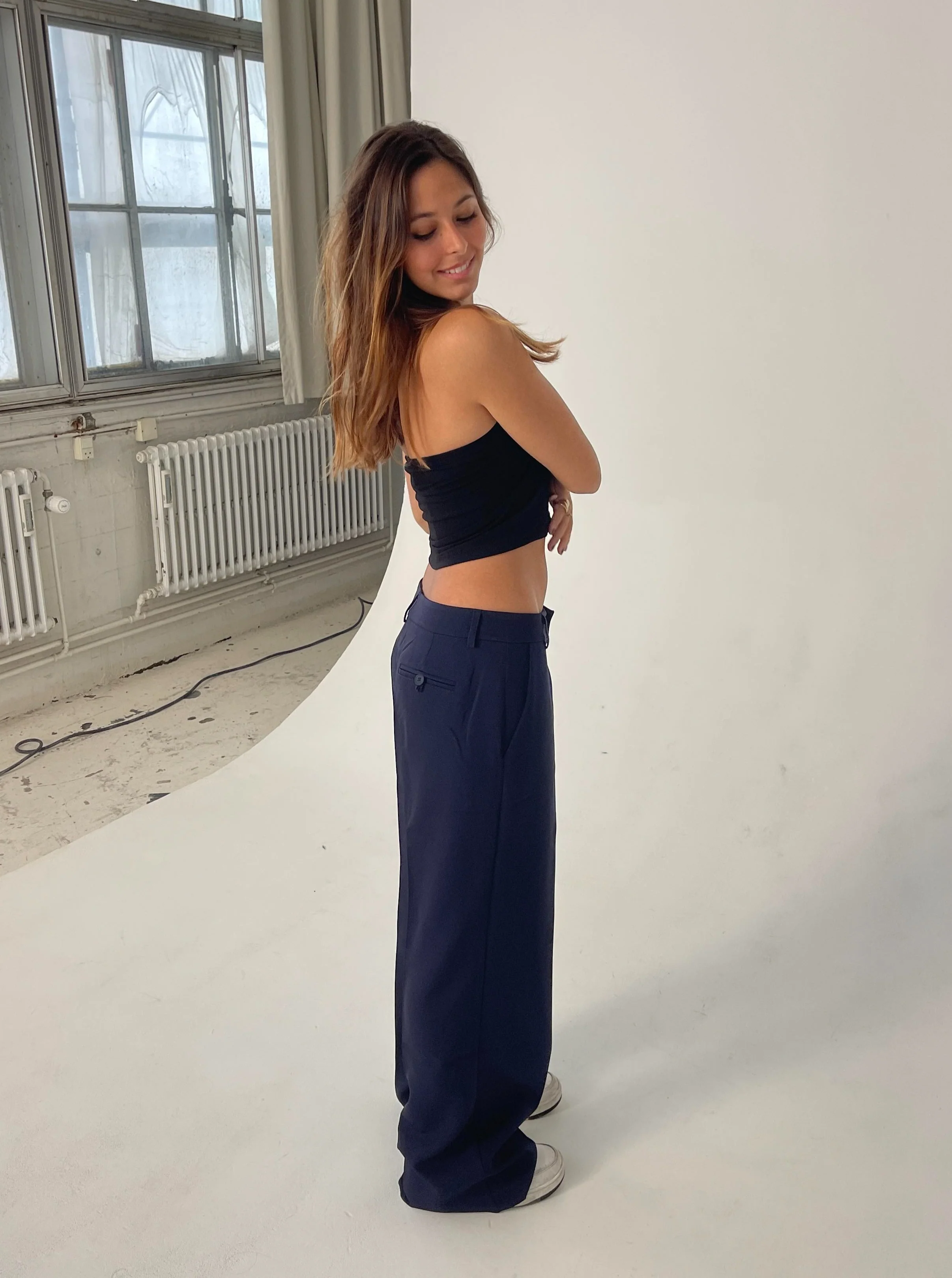 Britney lavtaljede suit bukser - navy - Image 6