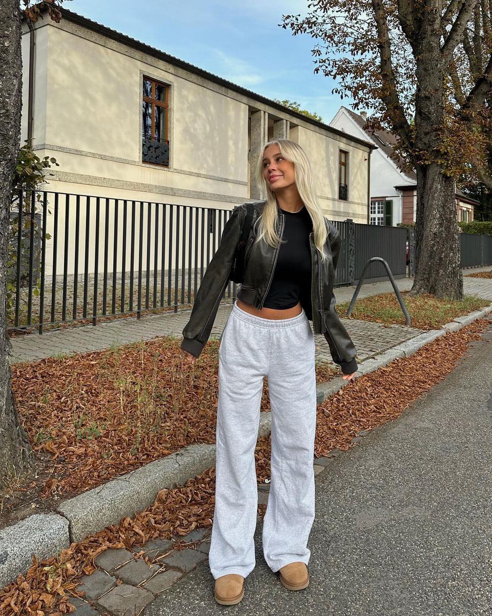 Cassie sweatpants - grĂĄ melange - Image 4