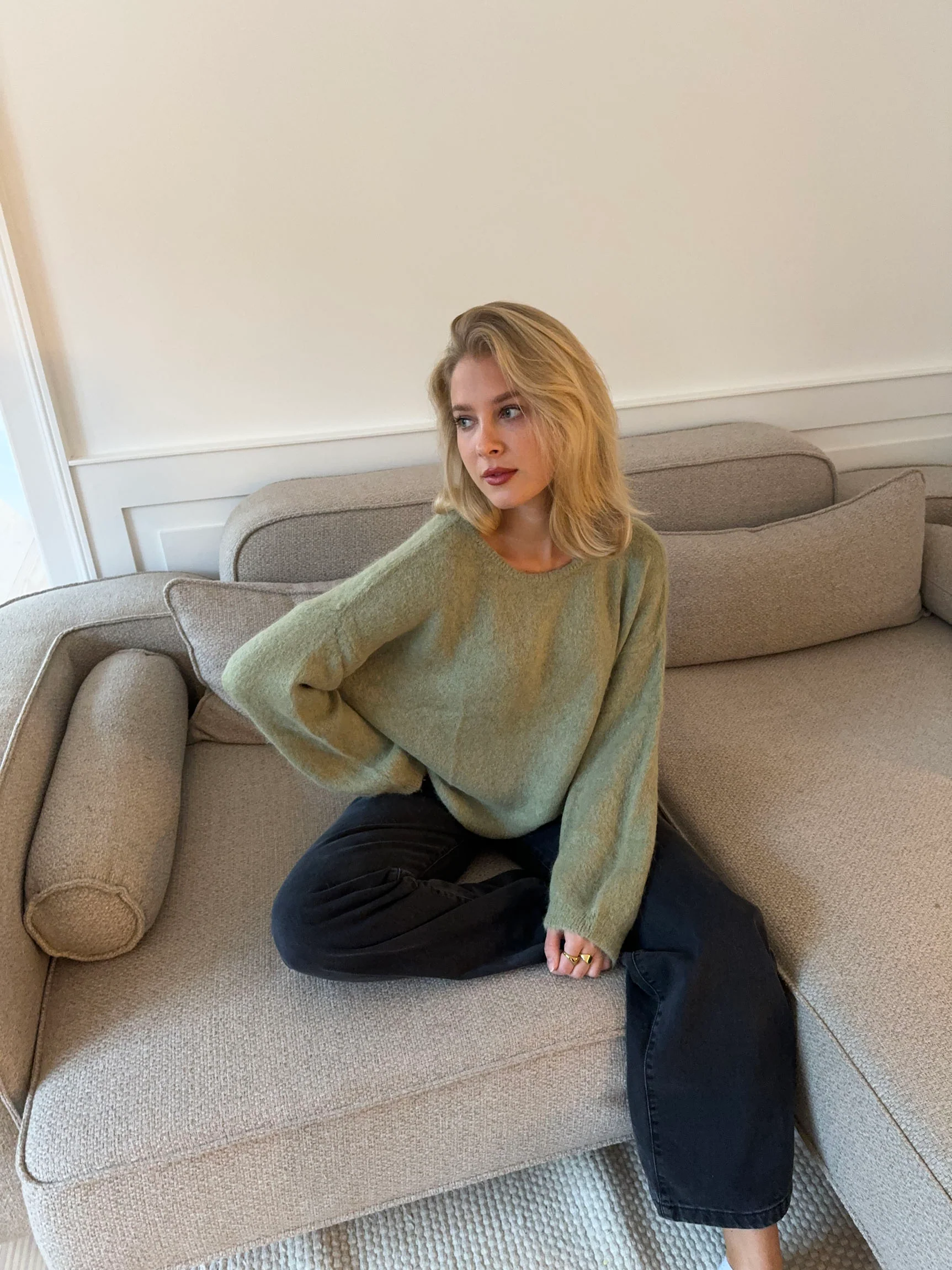Sierra striktrøje - Kaki - Image 7