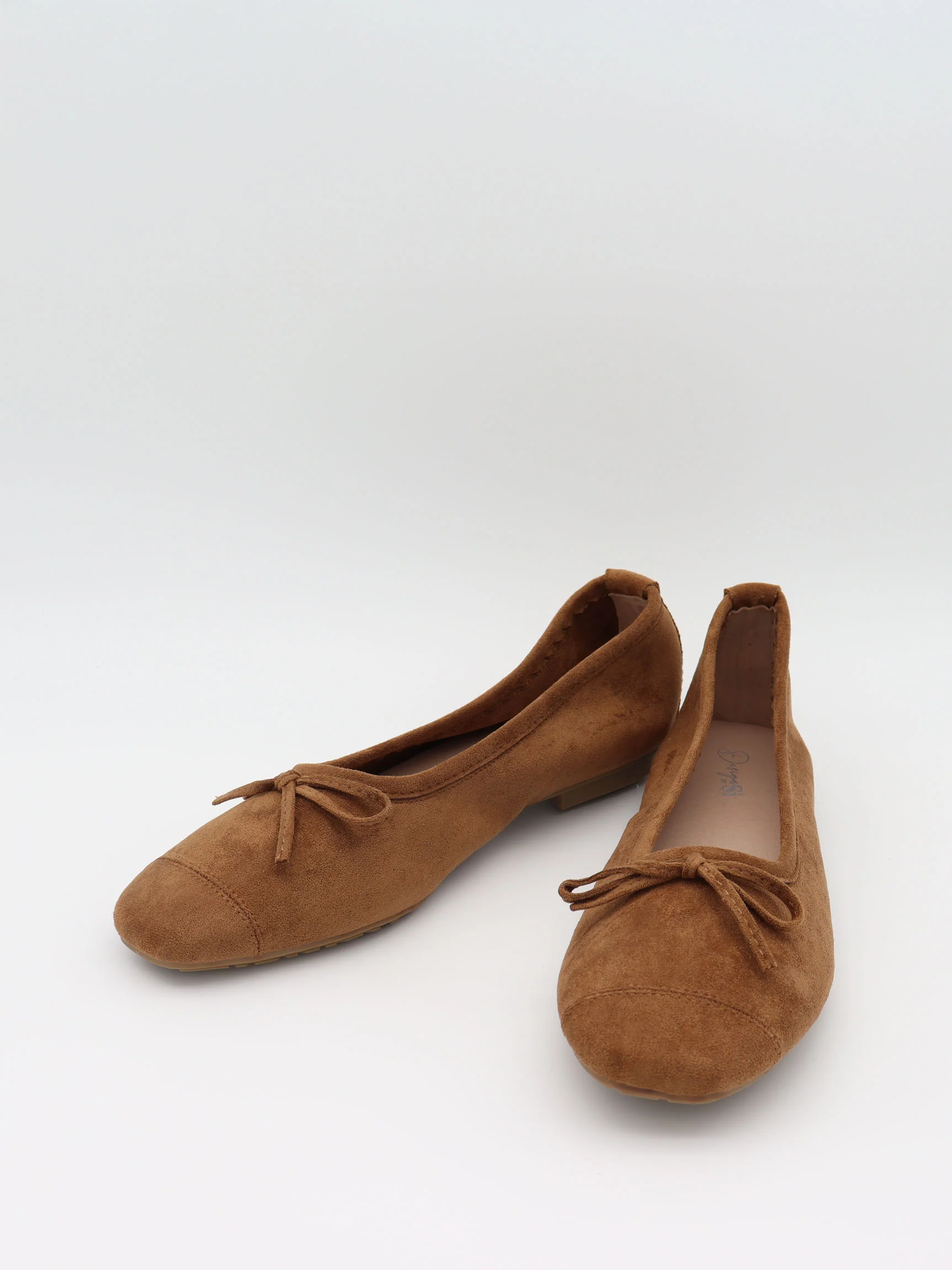 Gina ballerina i ruskind - Brun - Image 6