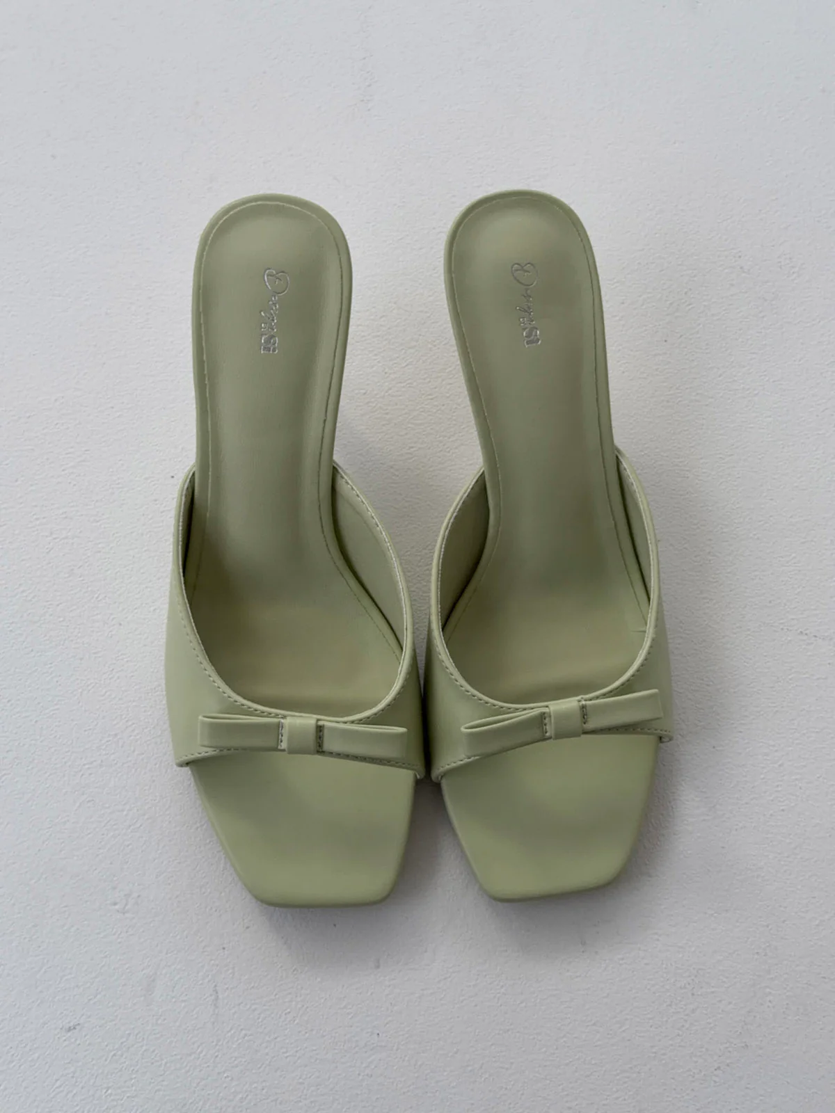 Pastella mules med sløjfe - Lysegrøn - Image 9