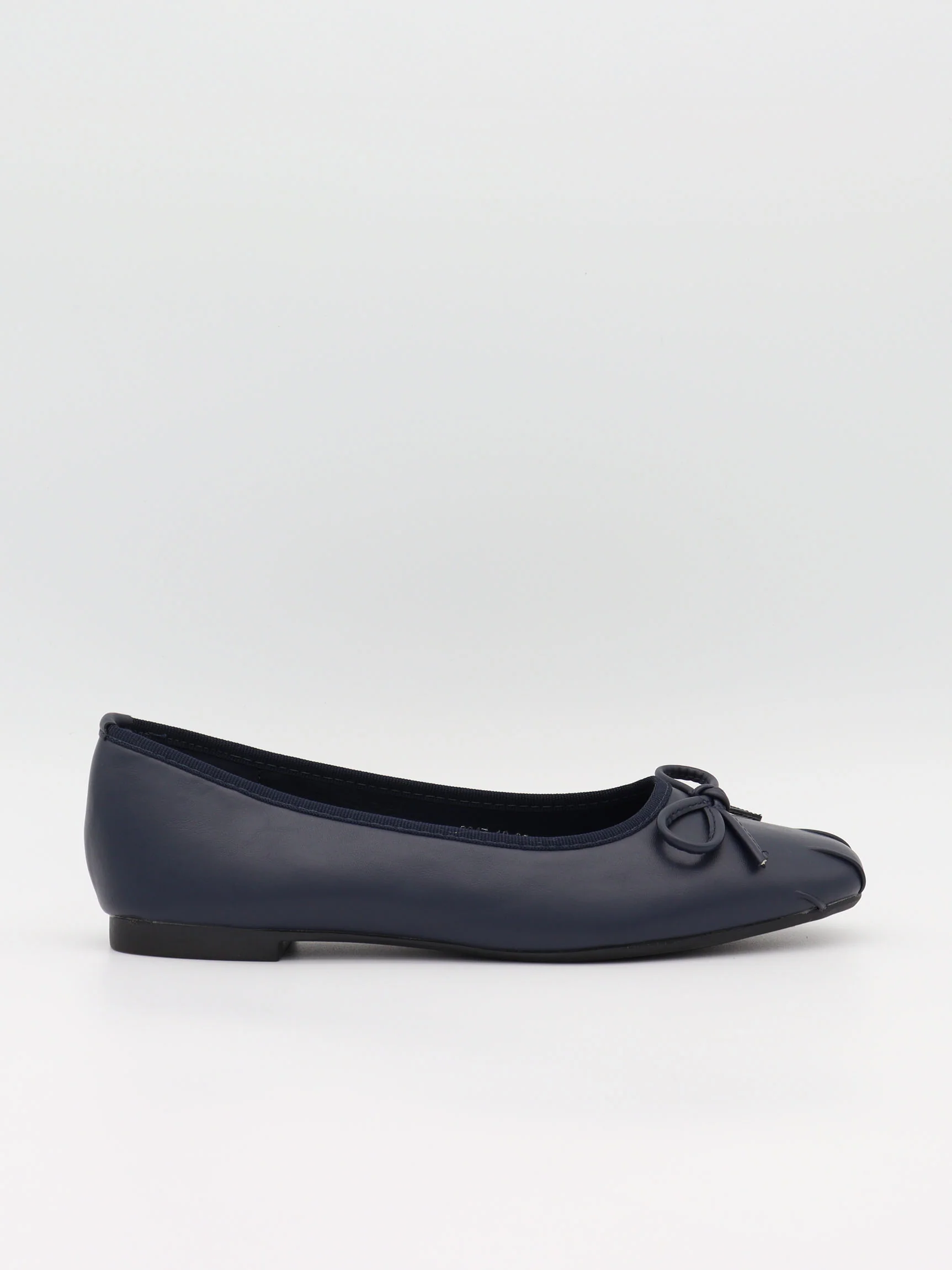 Eline ballerinaer med detaljer - Mørk Navy - Image 2