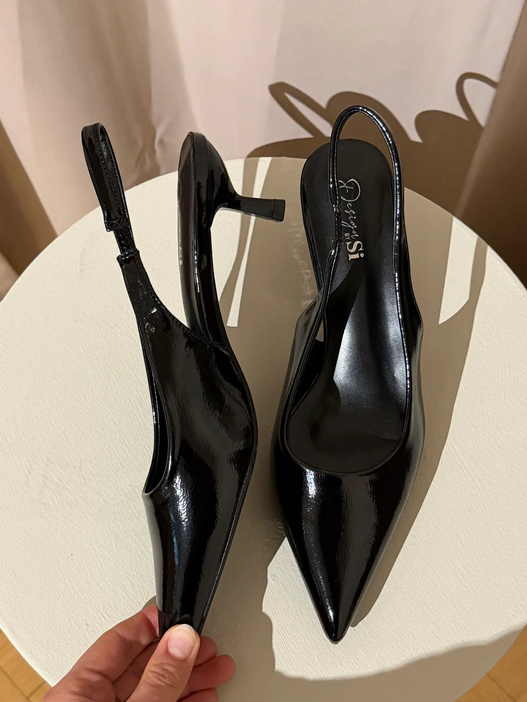 Robin slingback mules - Sort - Image 4
