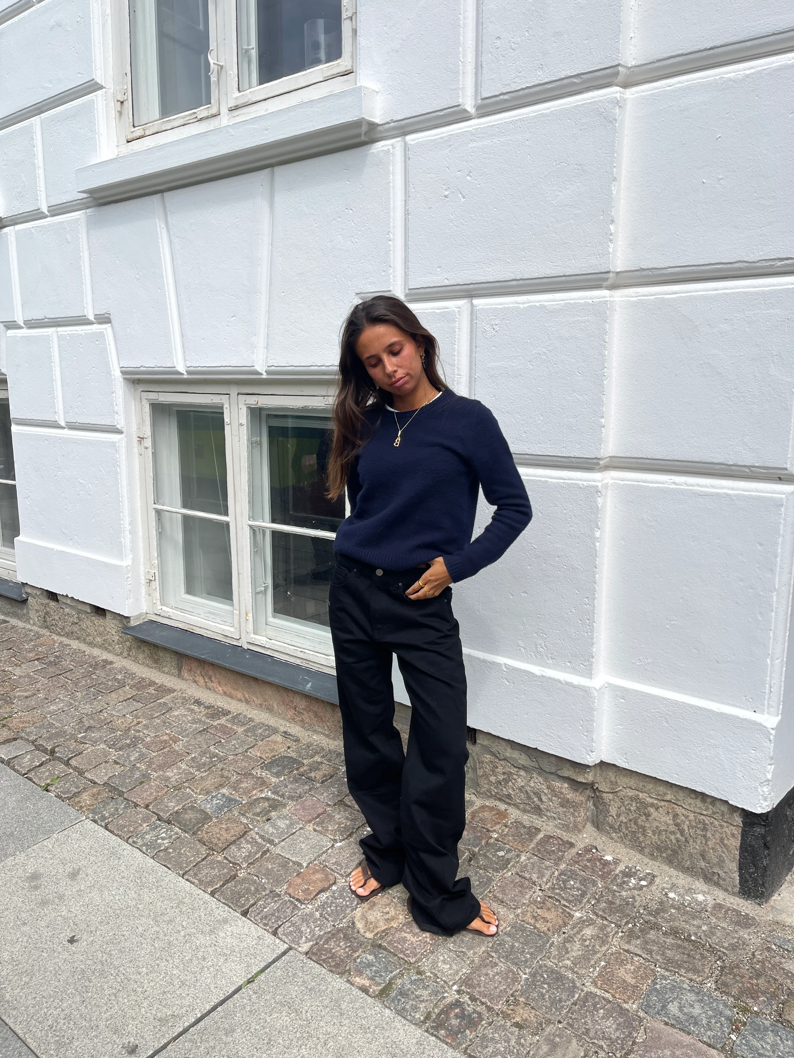 Star jeans med leopard stjerner - Sort - Image 3