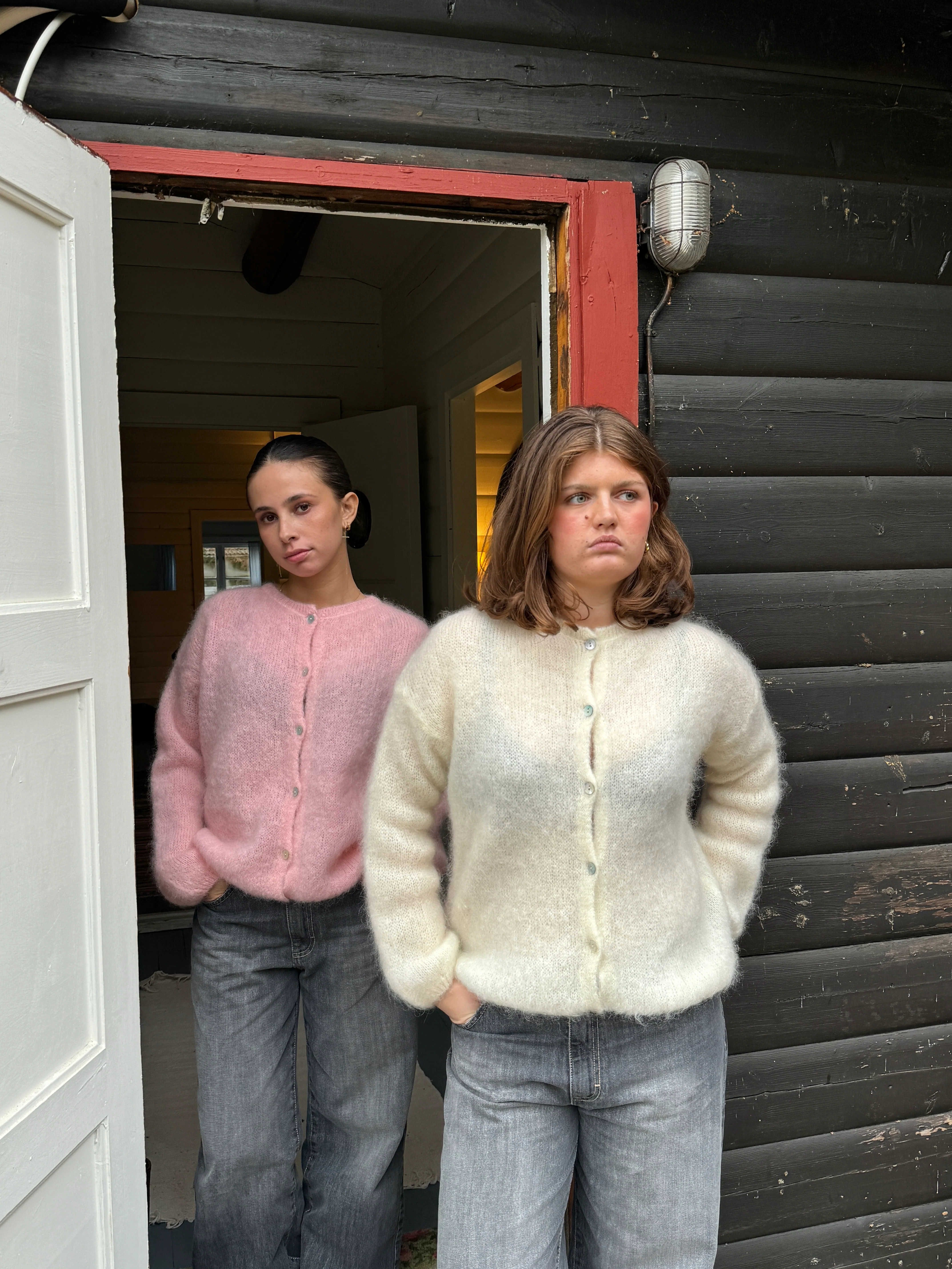Jamilla mohair cardigan - Lyserød - Image 4