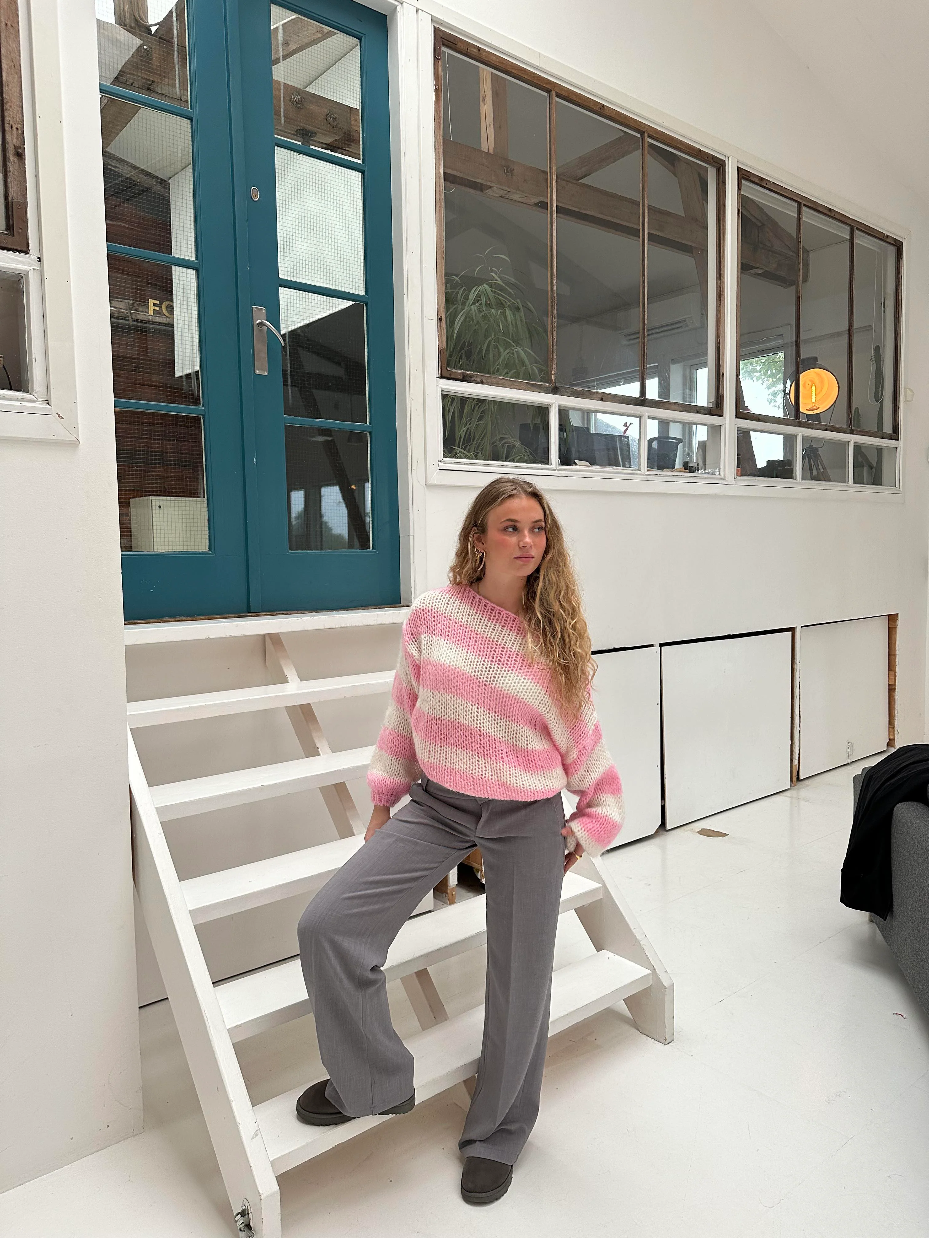 Anna Olympia lavtaljede suitbukser - Grå - Image 21
