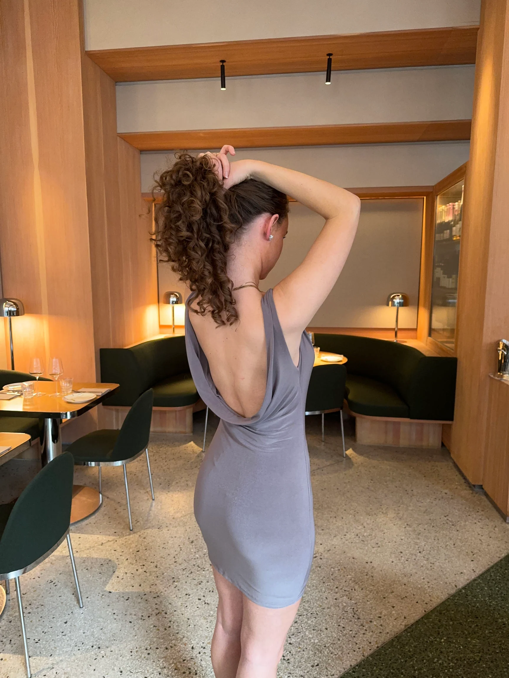 Floranne kjole - Taupe - Image 4