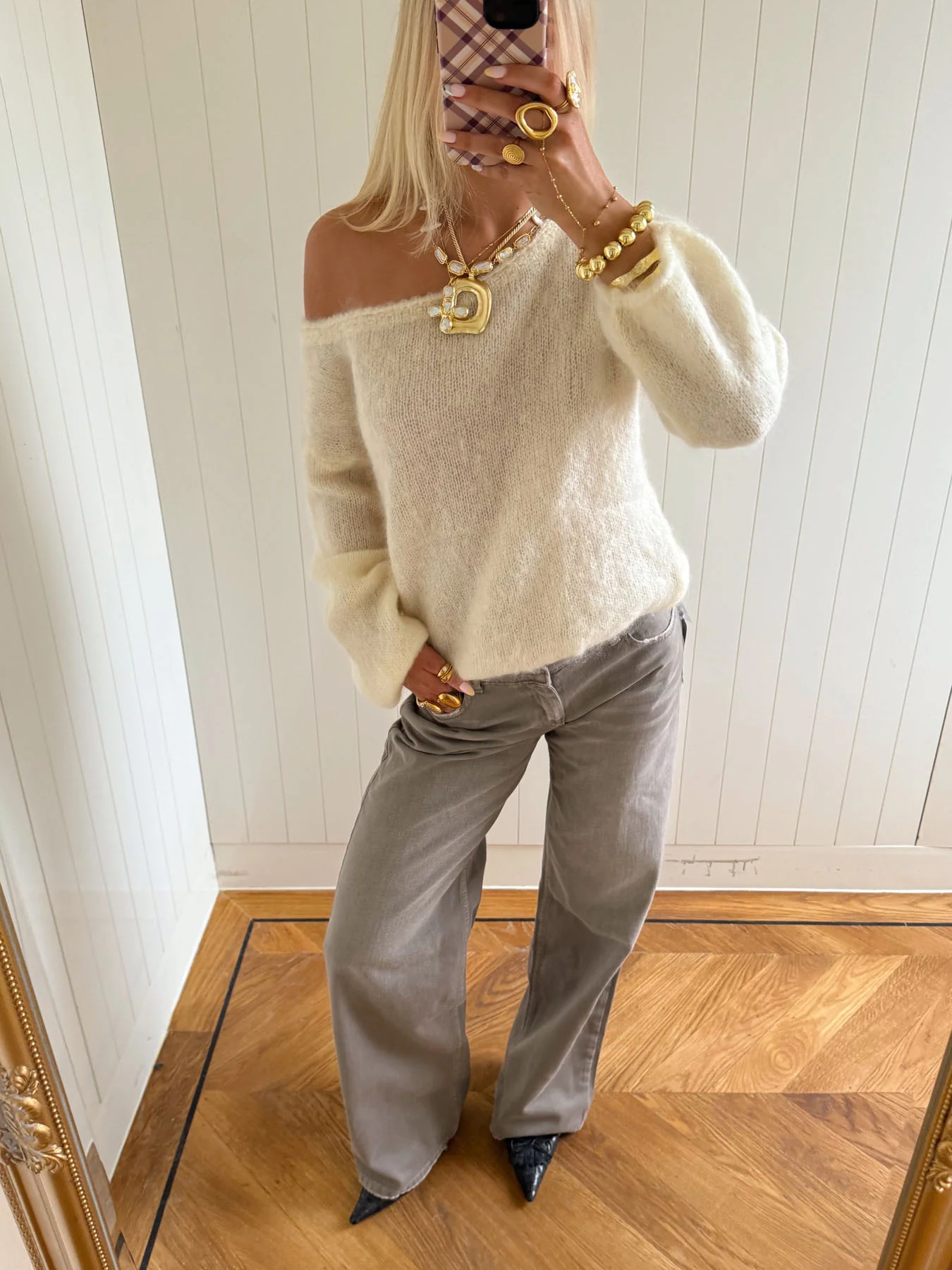 Scandivv fluffy strik - Off white - Image 12