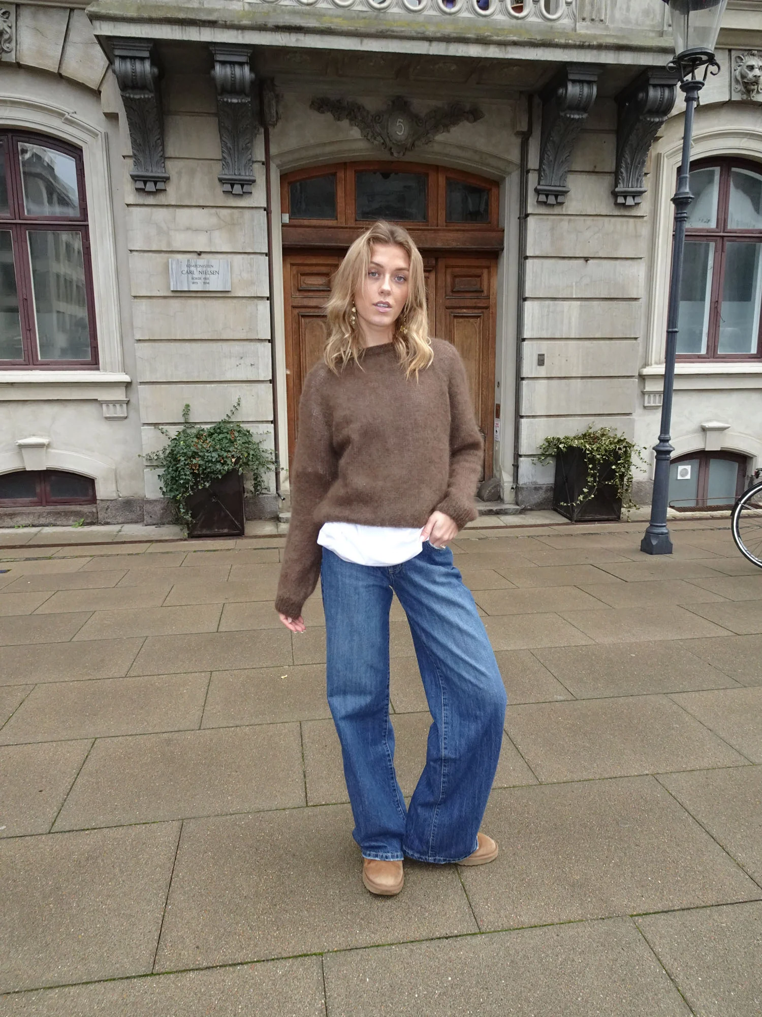 Zuzanna mohair striktrøje - Brun - Image 8