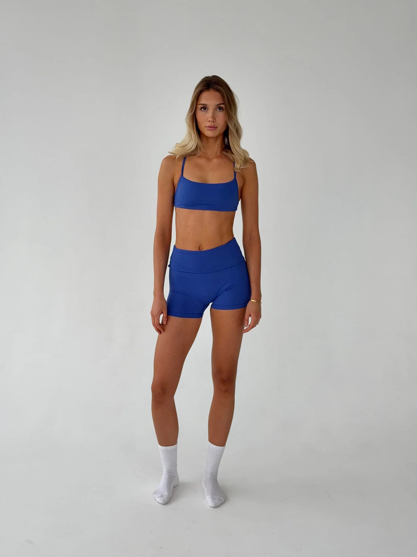 Folded essential shorts - Royal blue - Image 8