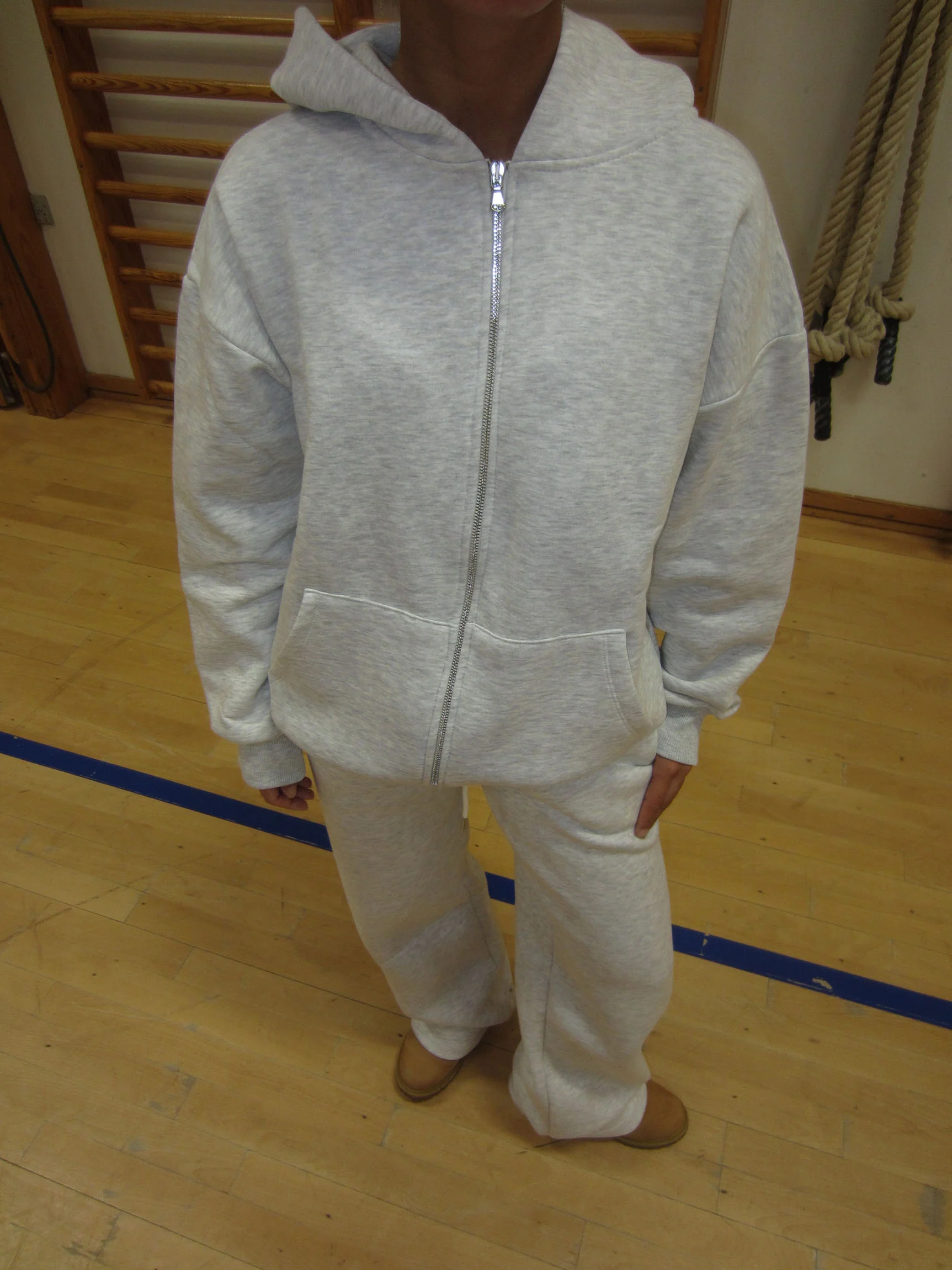 Jessica zip hoodie - Lysegrå - Image 2