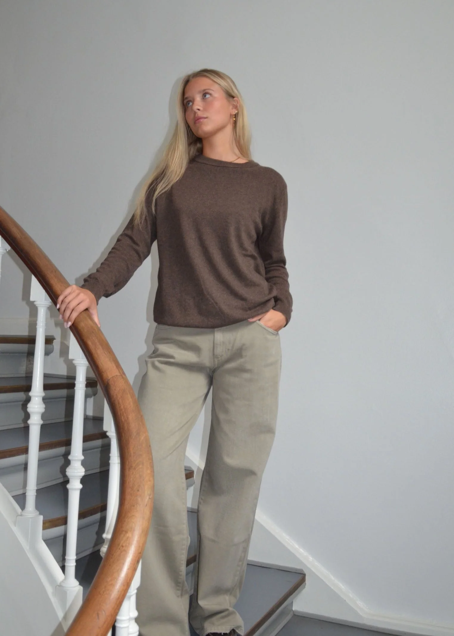 Benta striktrøje - Brun - Image 12