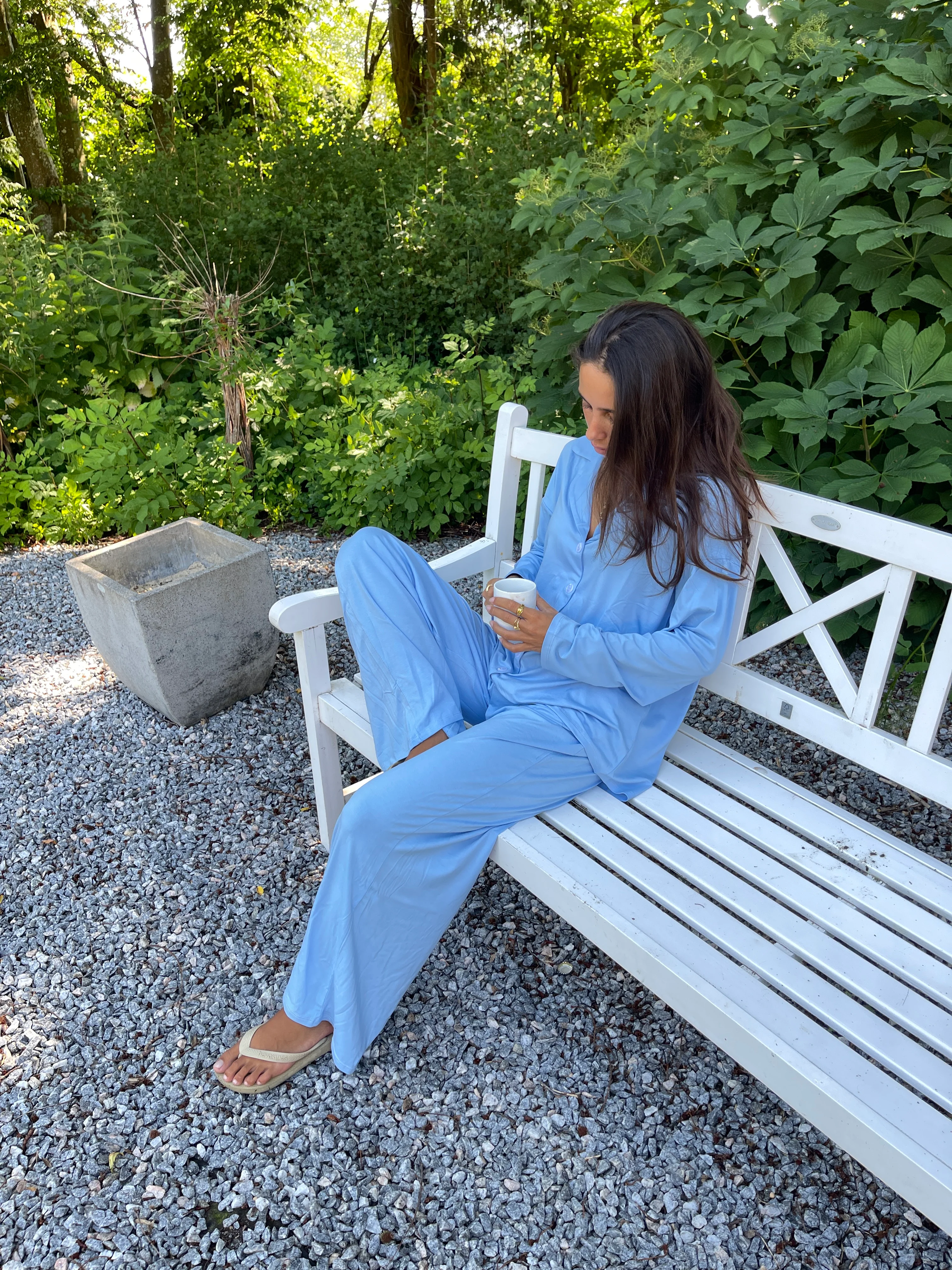 Laura pyjamasbukser - Lyseblå - Image 7