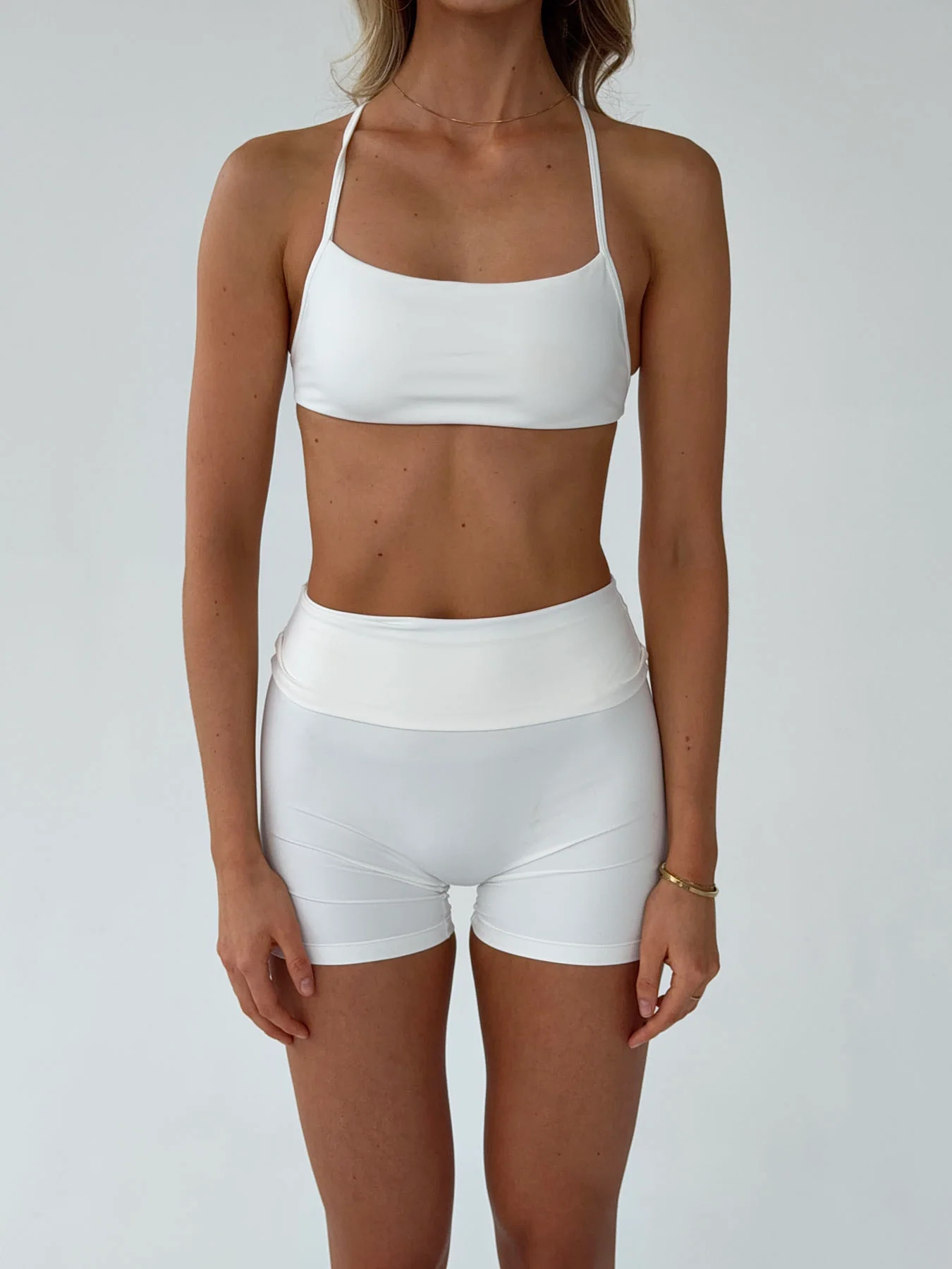 Bonded open back top - Marshmallow - Image 3