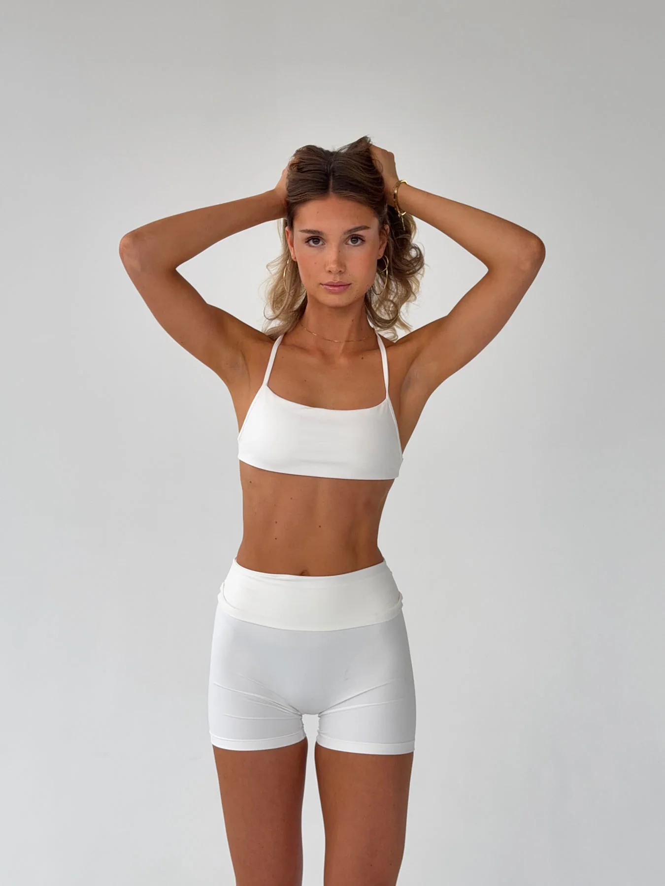 Bonded open back top - Marshmallow - Image 7
