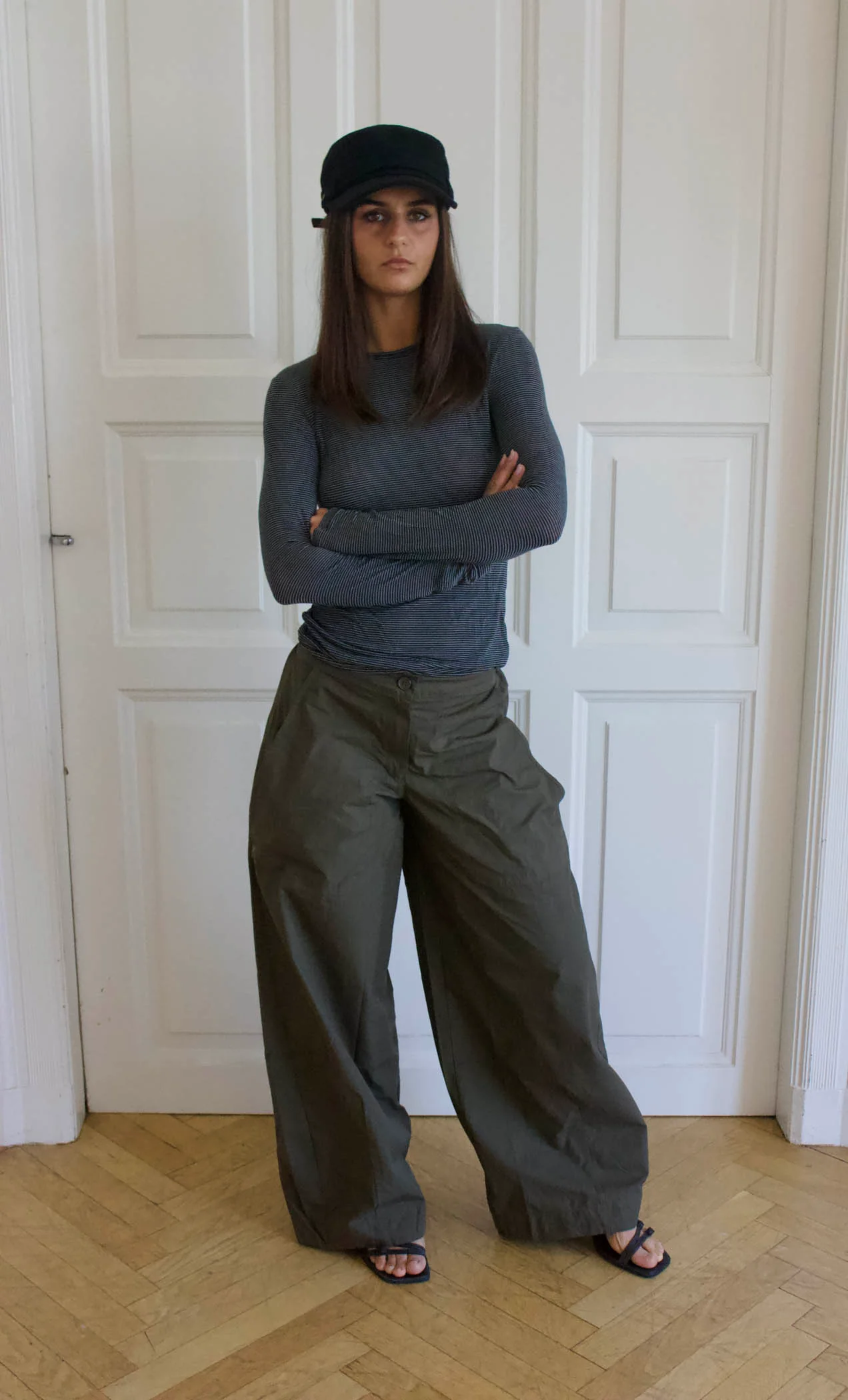 Suzy bluse med striber - Sort/grå - Image 4
